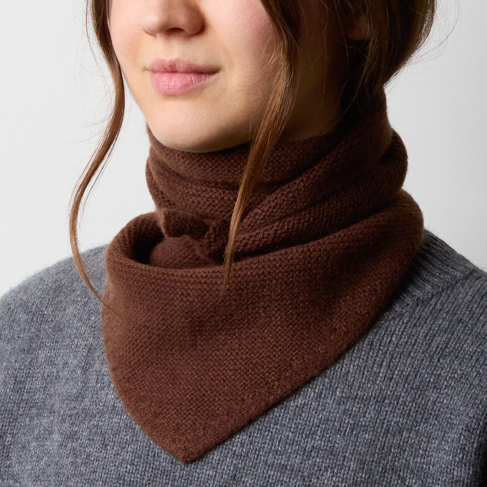 Merci - Bandana en cachemire Martine - Marron