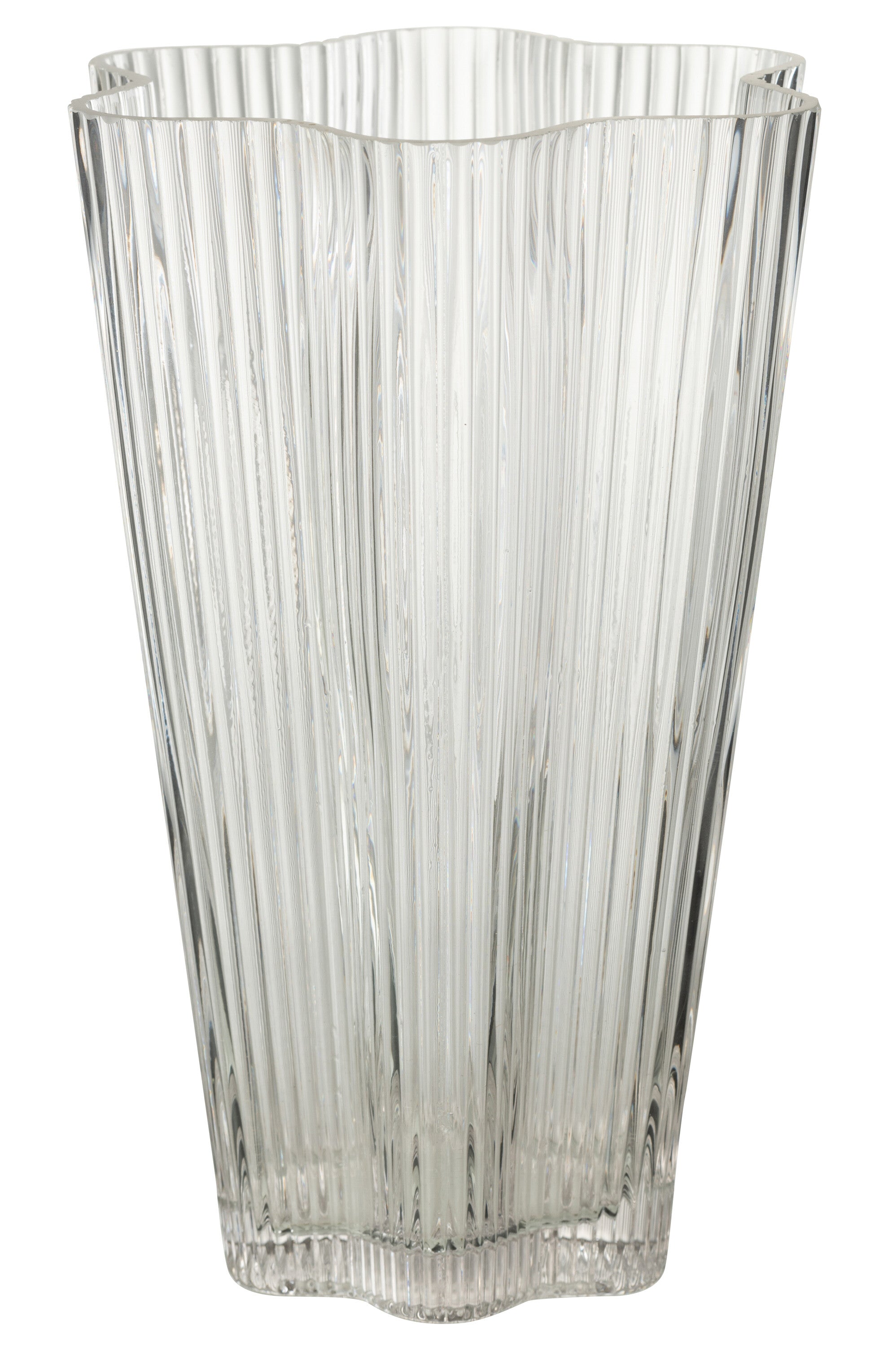J-Line vaas Clara - glas - transparant - large