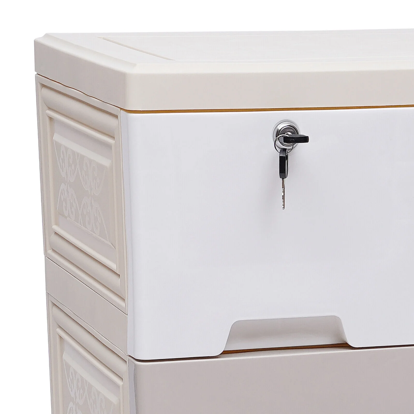 5-Layer Living Room Cabinet Baby Clothes Storage Plastic Chest Of Drawers Household Kids Clothes Forcer Plastic Storage 6 Drawers Toy Books Storage PP Material Colorful Drawer Clothes Cabinets - Image 9