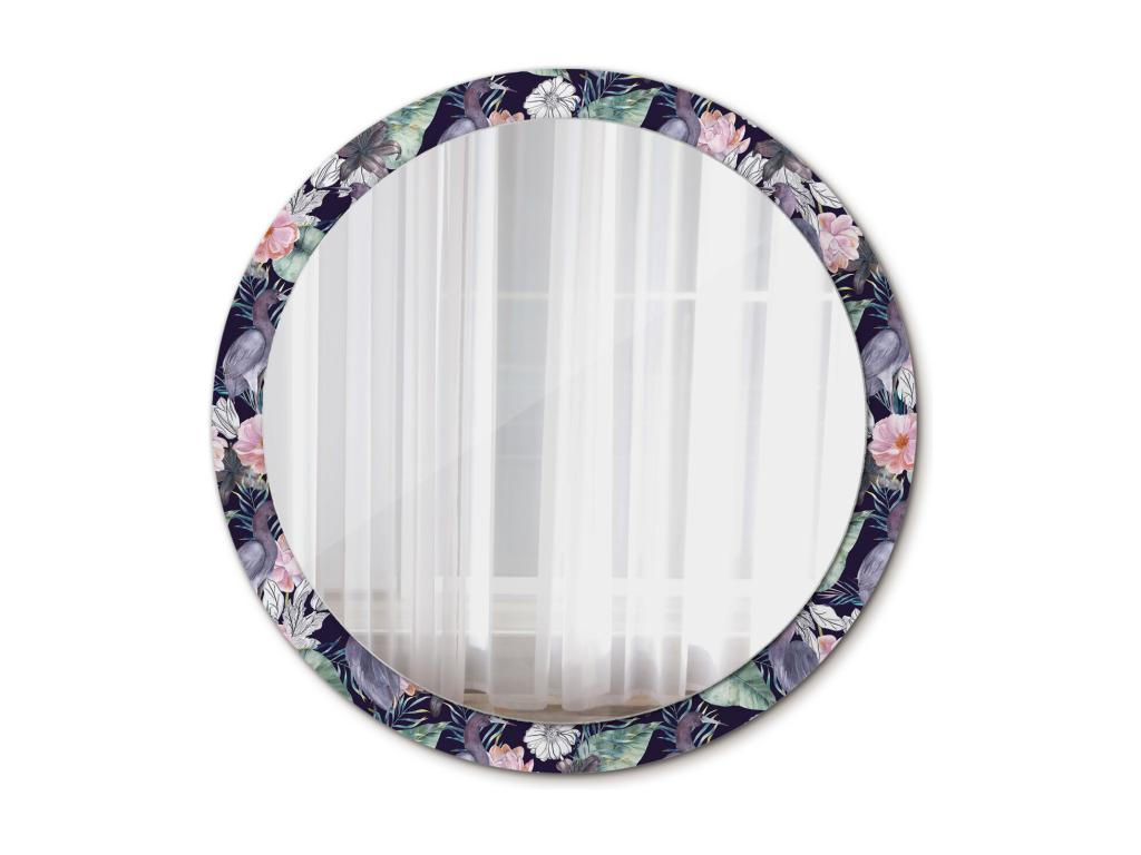 Espejo redondo decorativo - Airons Birds - 100 cm