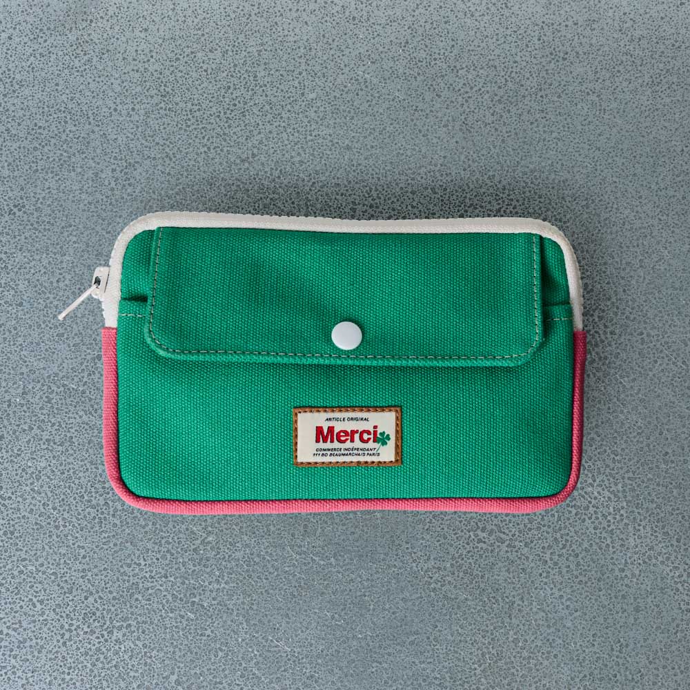 Merci - Porte Monnaie Candide - Menthe & Rose
