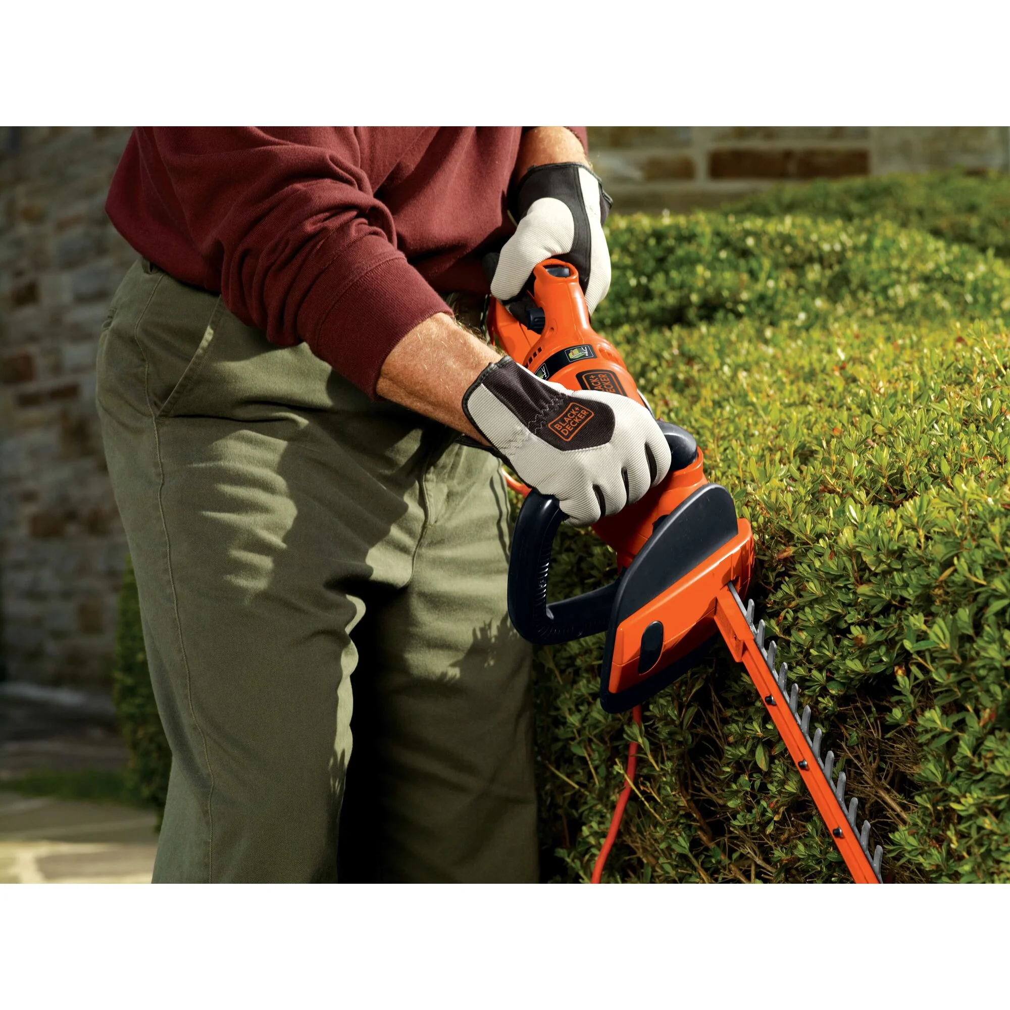 BLACK+DECKER HH2455 3.3 Amp HedgeHog 24" Hedge Trimmer with Rotating Handle - Image 9