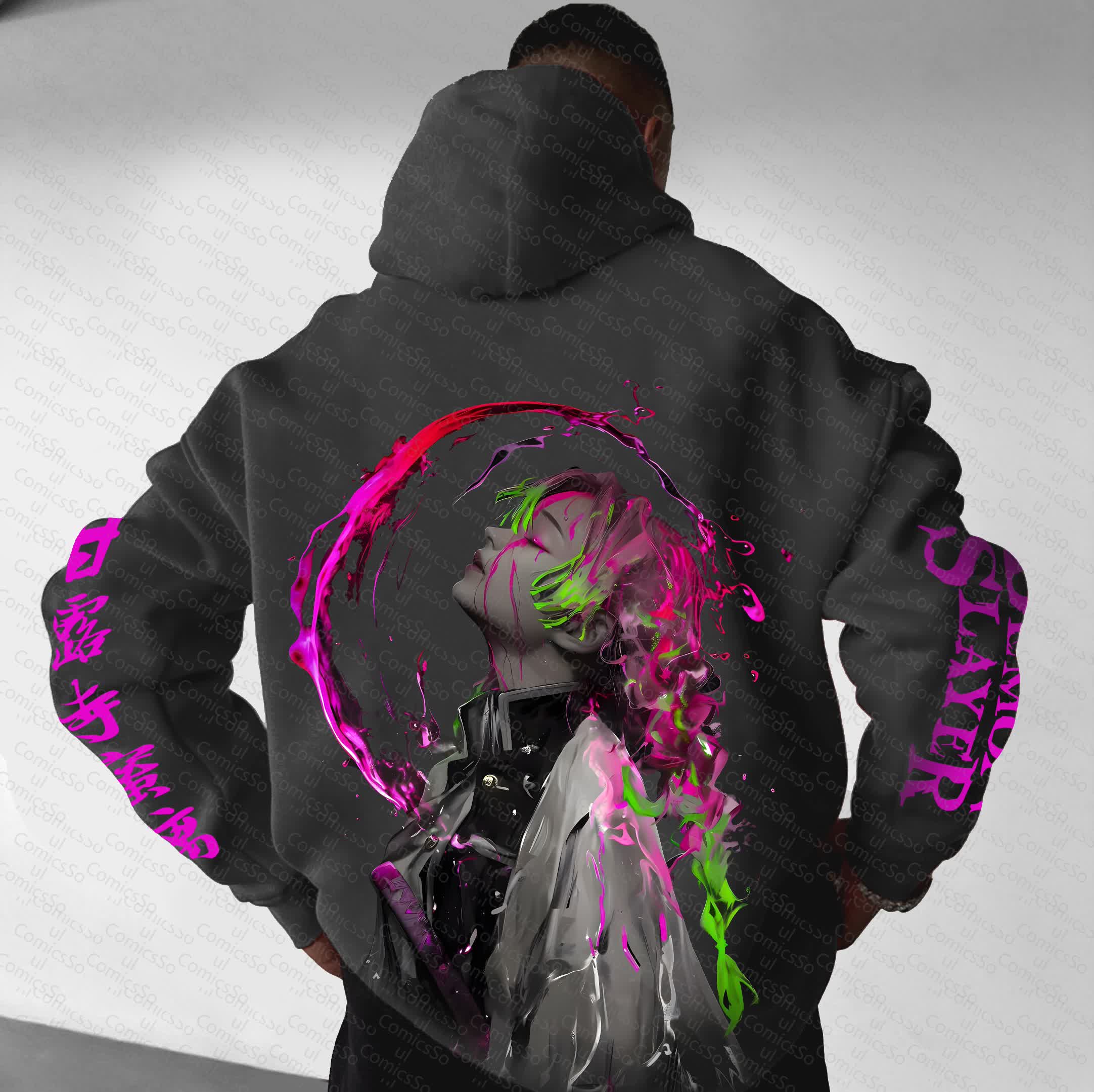 Unisex “Comicssoul” Anime Graphic Streetwear Vintage Hoodie
