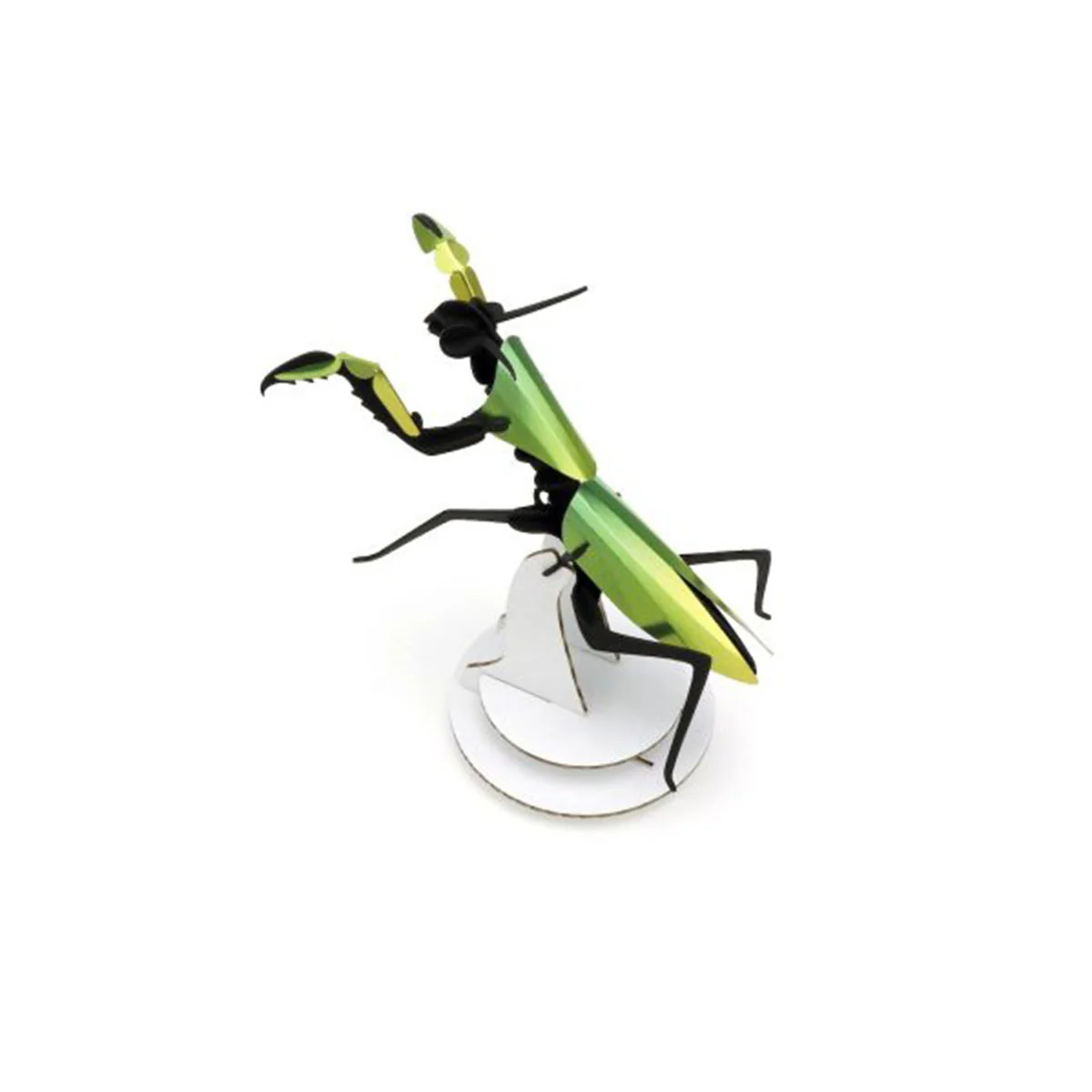 Trophée Origami Mante religieuse - Vert mango métallique