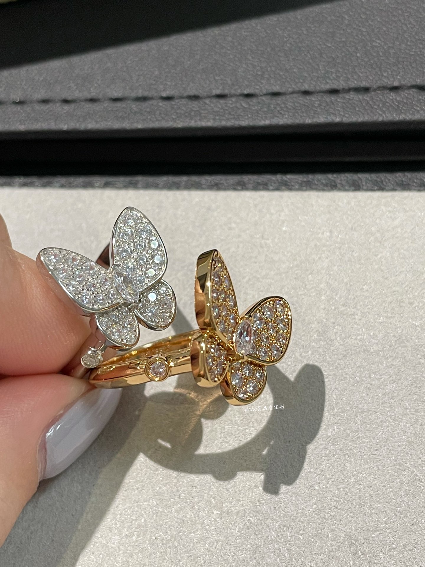 VCA Full Diamond Butterfly Ring - Original Replica Club