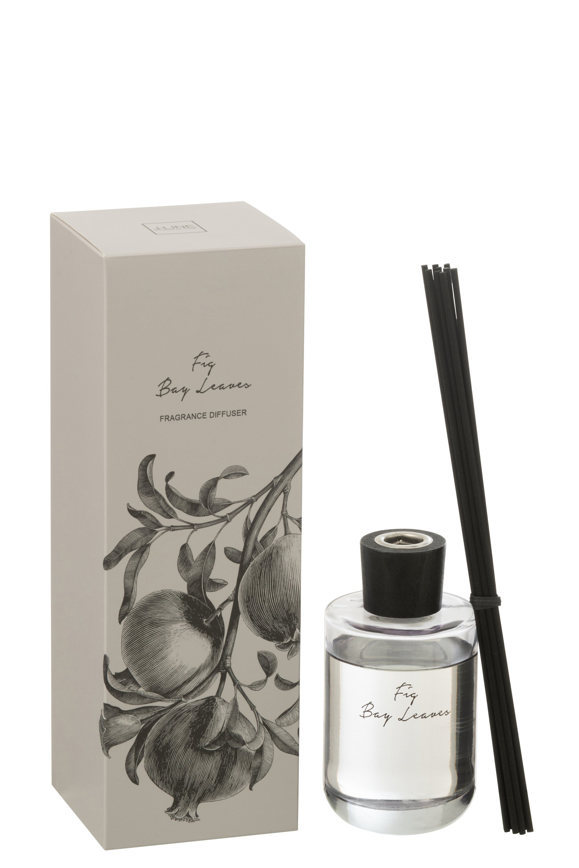 J-Line geurolie Walk in the Woods - Vijgen Bessen - zwart - 180ml