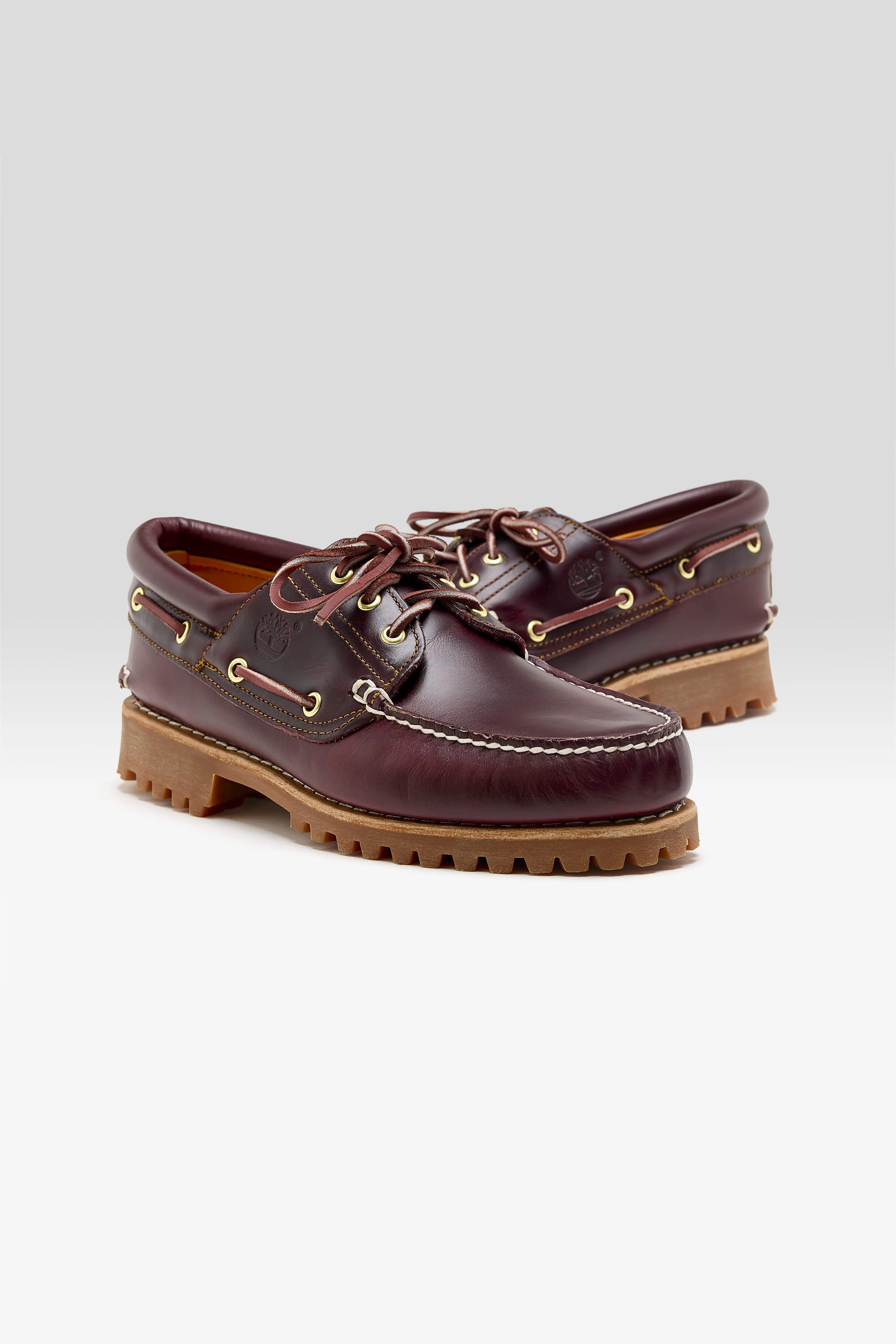 Bellerose Authentic 3-Eye Lug Handsewn Boat shoes for Men  (261 / M / BORDEAUX)