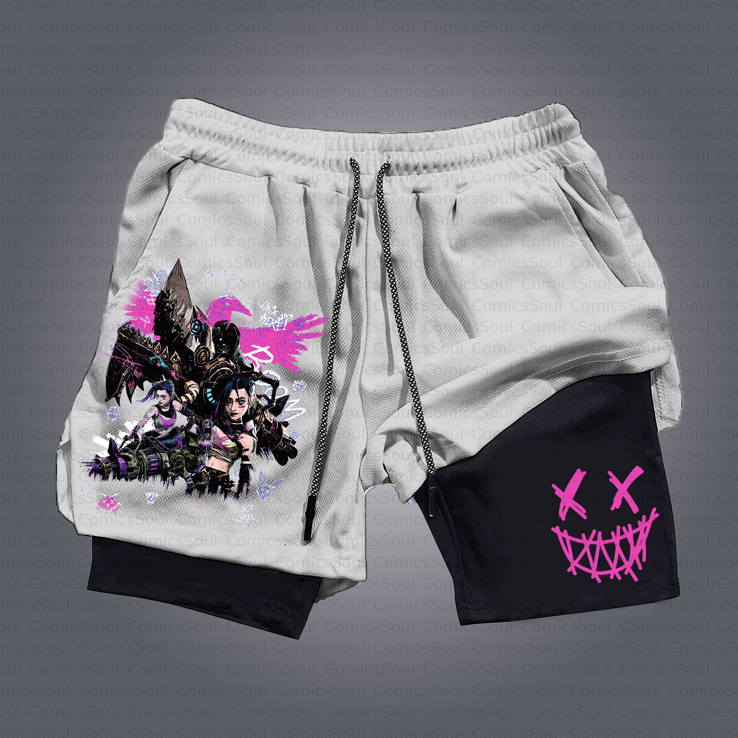 Unisex Casual Anime Style Shorts