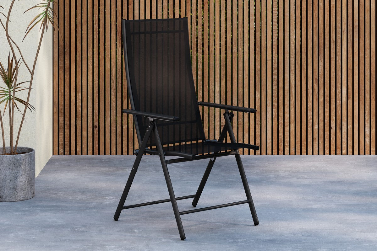 Rebellenclub Pepe Tuinstoel - Set van 2 - Zwart