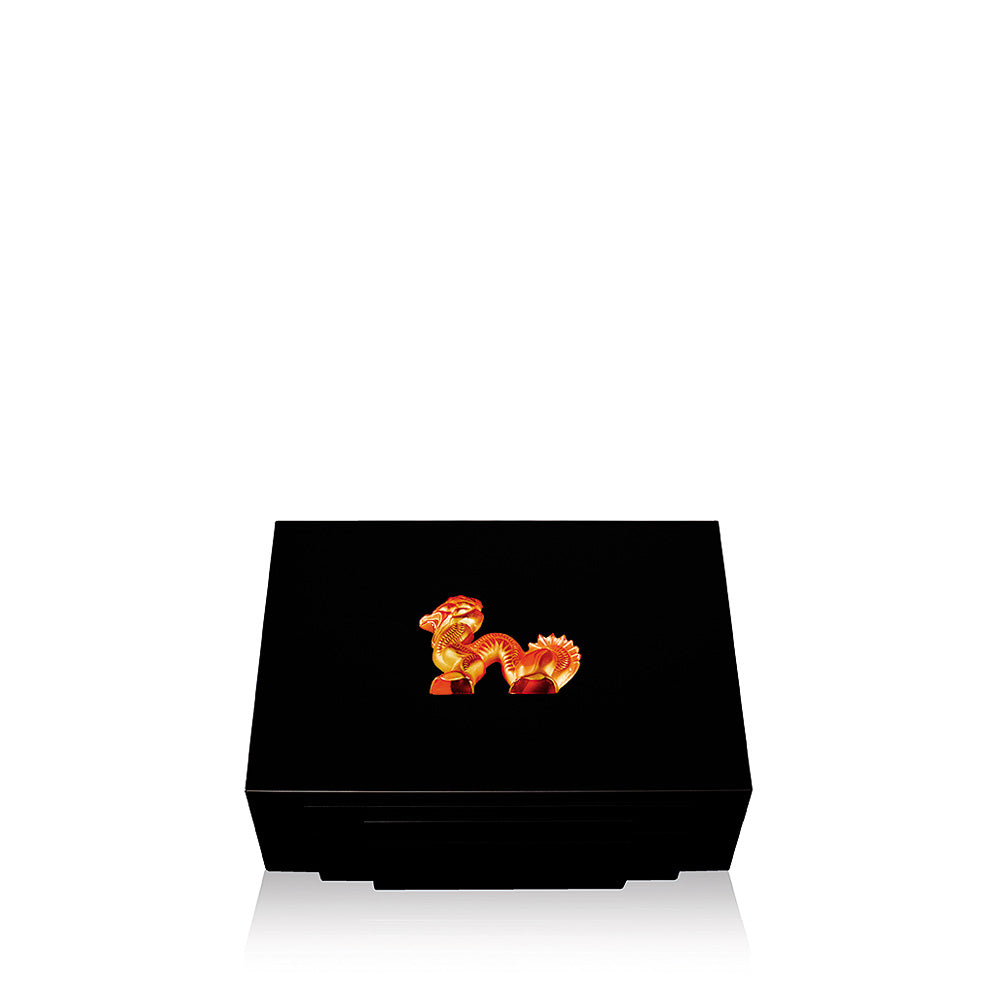 BOÎTE À BIJOUX DRAGON PETIT MODÈLE - CRISTAL AMBRE, PETIT MODÈLE