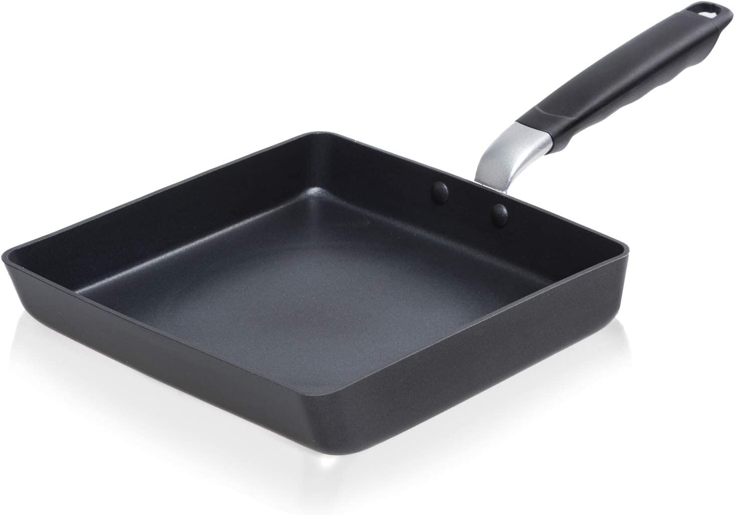 TECHEF - Tamagoyaki Japanese Omelette Pan/Egg Pan Skillet, PFOA-Free, Dishwasher Safe, Induction-Ready, Made in Korea (Black/Medium)