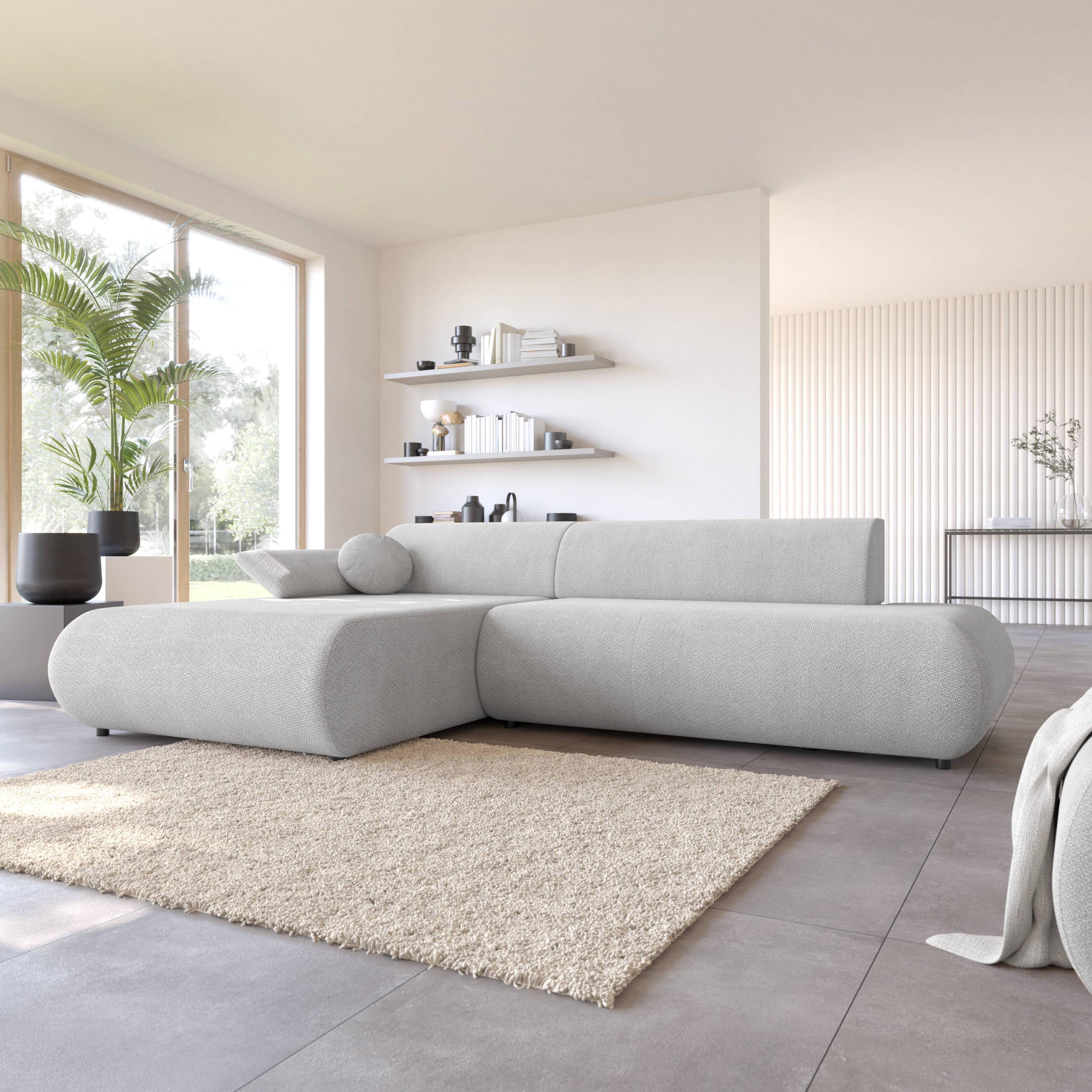 Blokker Wisp Hoekbank met Chaise Longue Links met Slaapfunctie - Cheni