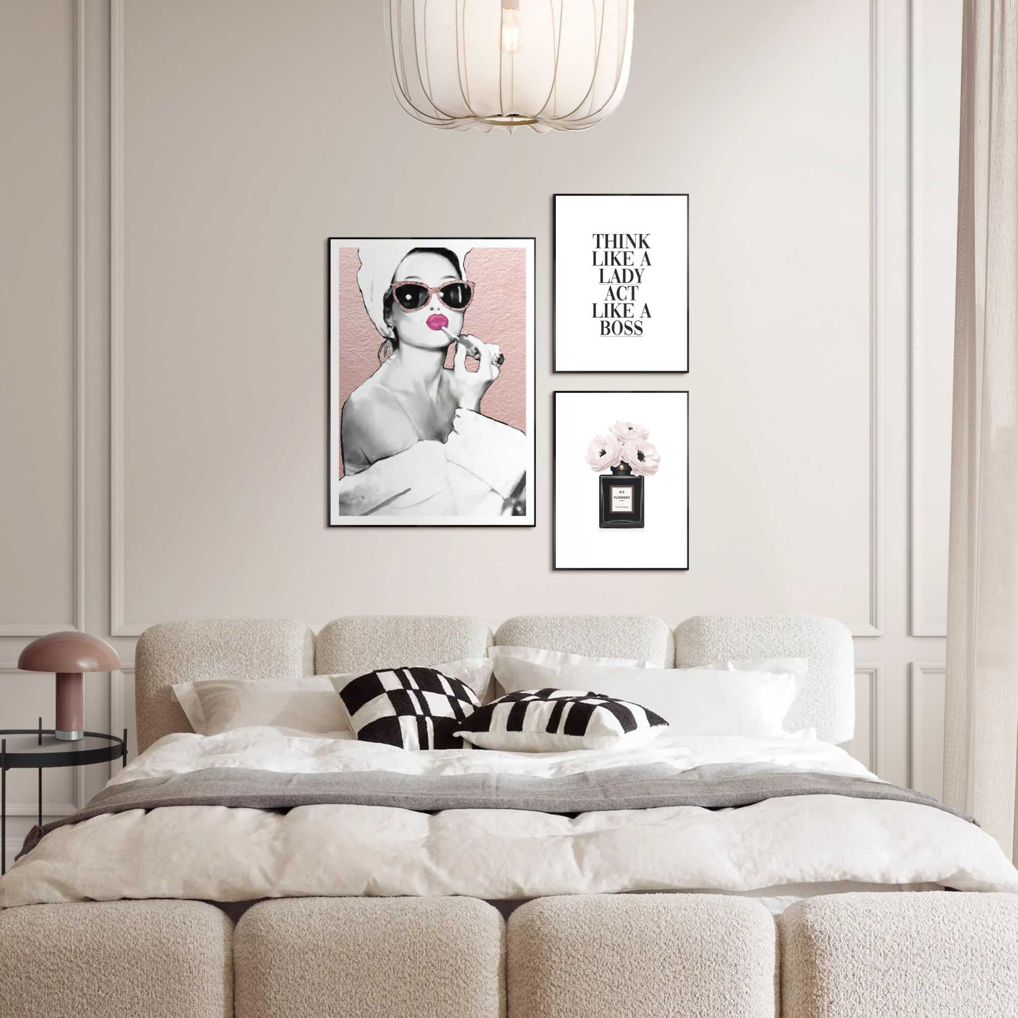 Reinders - Glamour Routine - Set wanddecoratie in diverse formaten 50x