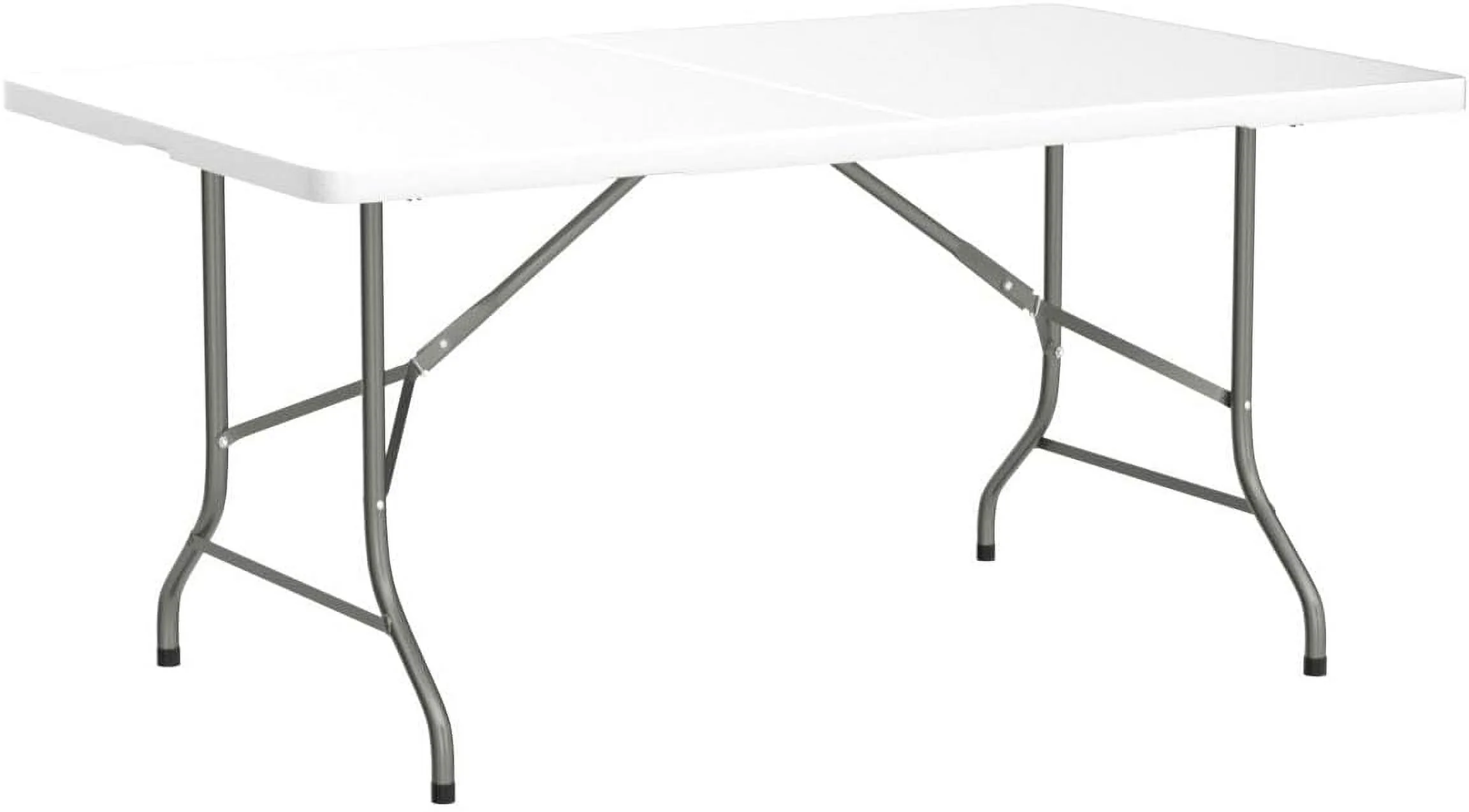 Amazing for less 8ft Folding Table White Plastic Portable Long Foldable Tables Indoor Outdoor Party Picnic Camping Fold Table 8 Foot (4ft, 6ft, 8ft) - Image 6