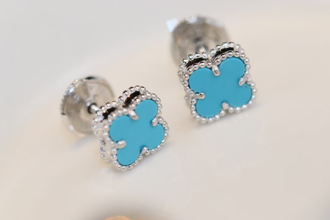 VCA Sweet Alhambra Earstuds Earring - Mini - Original Replica Club