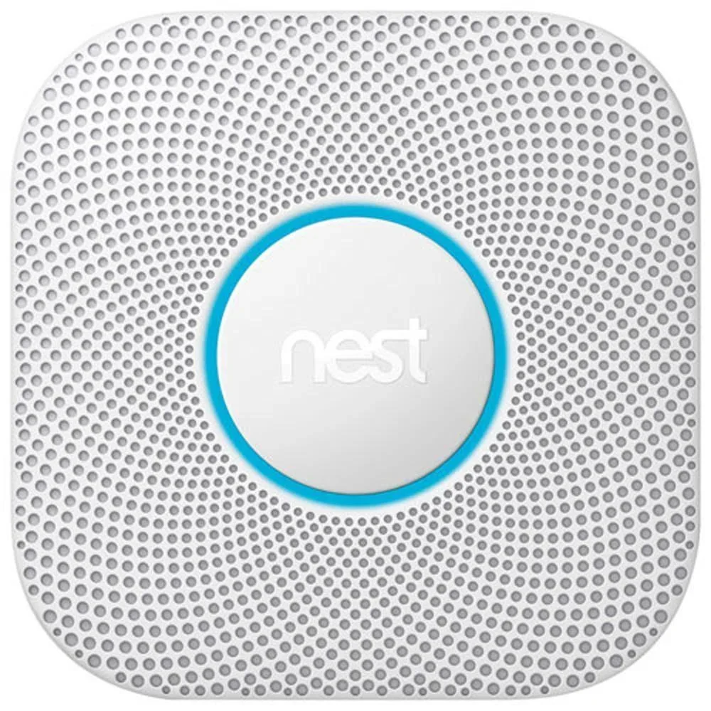 Google Nest Protect Smoke And Carbon Monoxide Detector With Cable, Voice Alerts And Smartphone Notifications - 2nd Generation