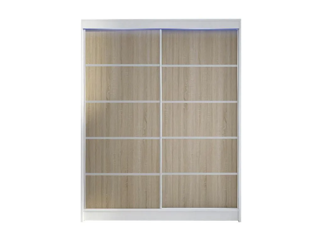 Armario Patriciabaezcasa 145 Blanco | Patriciabaezcasa 200x150x58cm Puertas de armario - Correderas