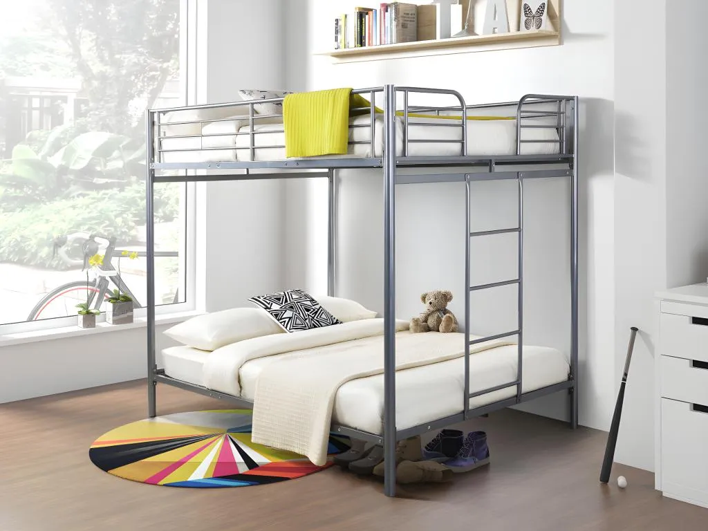 Cama litera 2x140x190 cm - Prietocasa - Color plata - Prietocasa II