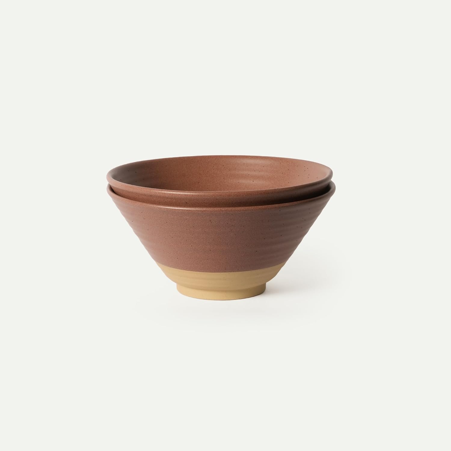 MORA Ceramic Ramen Bowl Set of 2, 45oz - Great for Pho, Miso Udon Soup, Instant Noodles, Serving, Thai or Asian Food - Microwave Safe Large Japanese Noodle Bowls, Modern Kitchen - Vanilla White