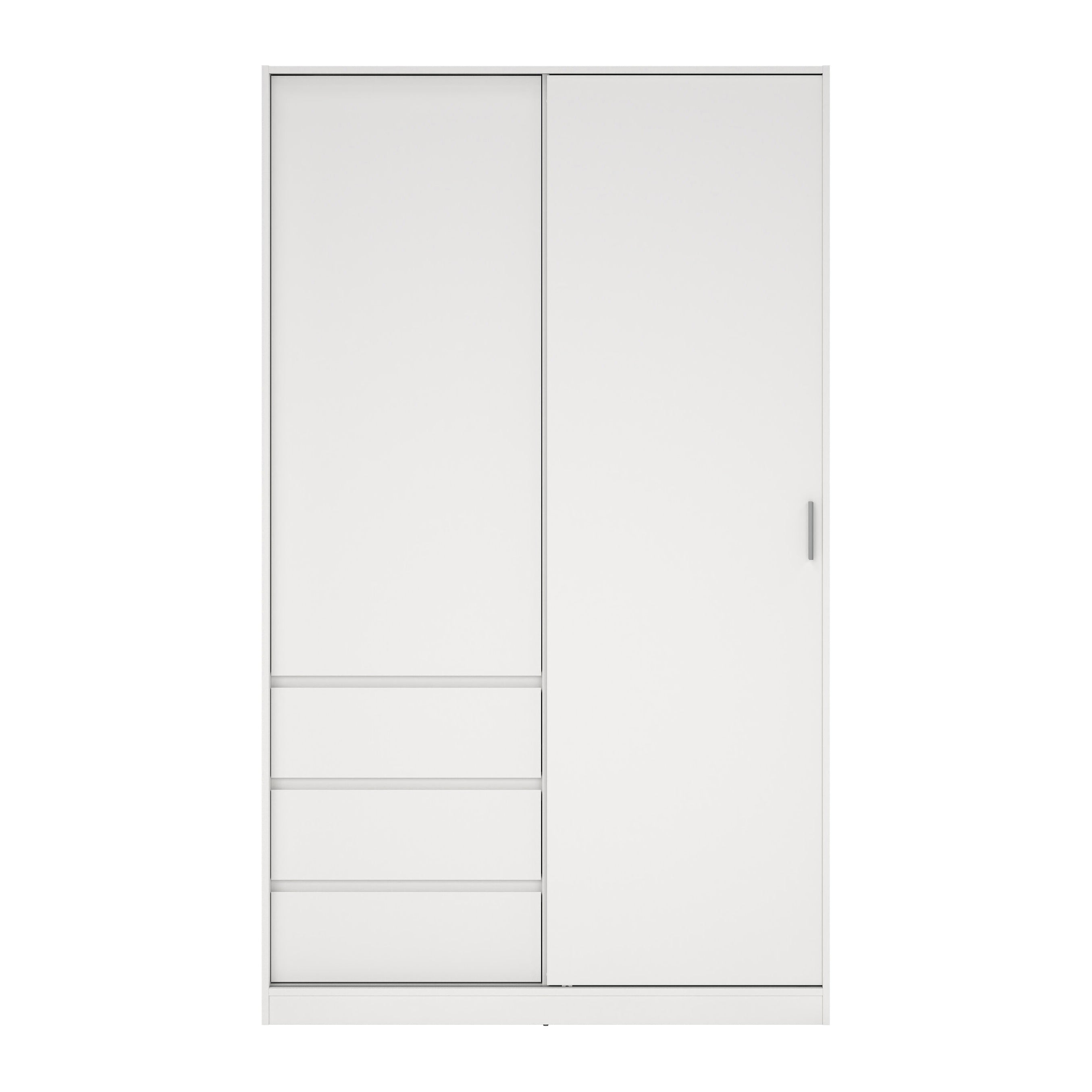 Blokker basic Slide Kledingkast - B 118,5 cm - Wit