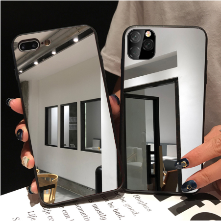 For iPhone 11 Pro Max 8 7 6 6s Plus Case Plating Mirror Acrylic Back Shell Phone Case for iPhone 11 Pro Max X XS XR XSmax