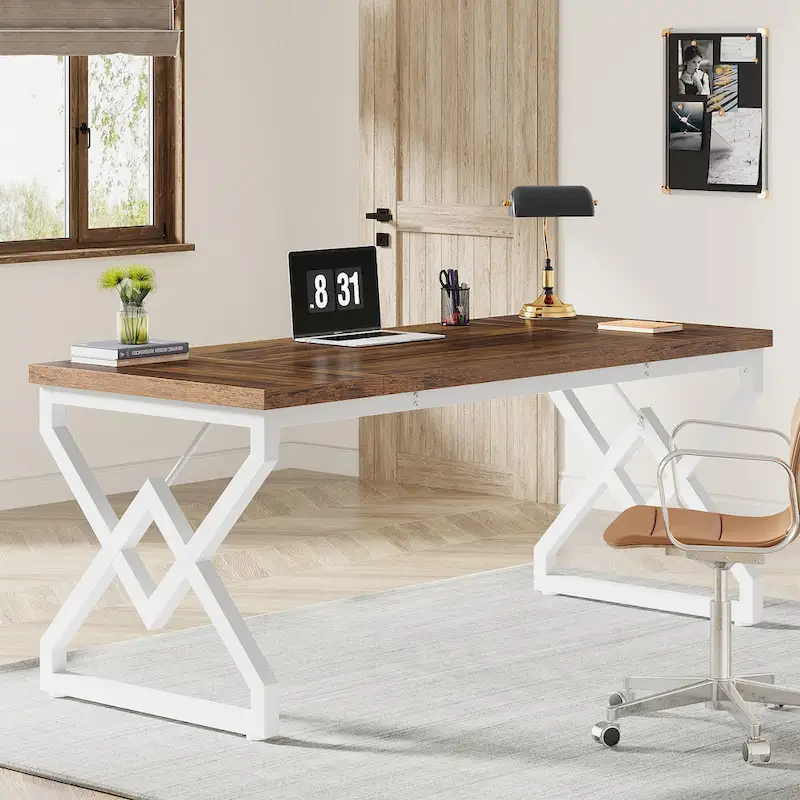 63-Inch Spacious Executive Desk for Home Office Use