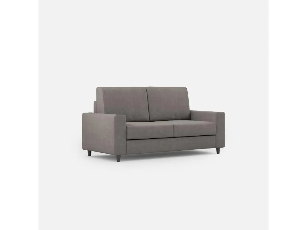 Sofá mediano Alkihogares de 2 plazas (dos plazas de 70 cm) dimensiones exteriores L.168 cm gris