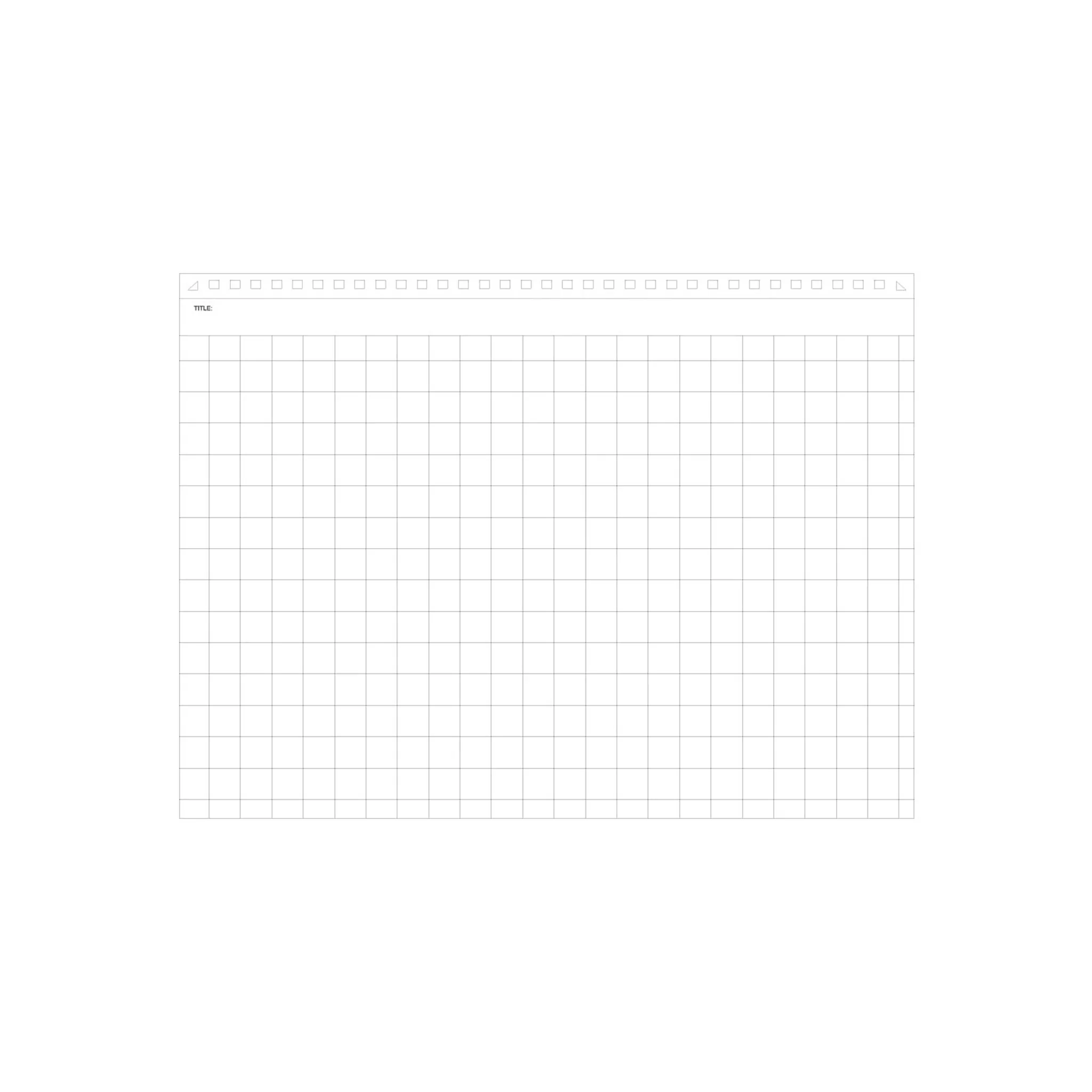 Mnemosyne A5 Wiro Notebook 5mm Grid