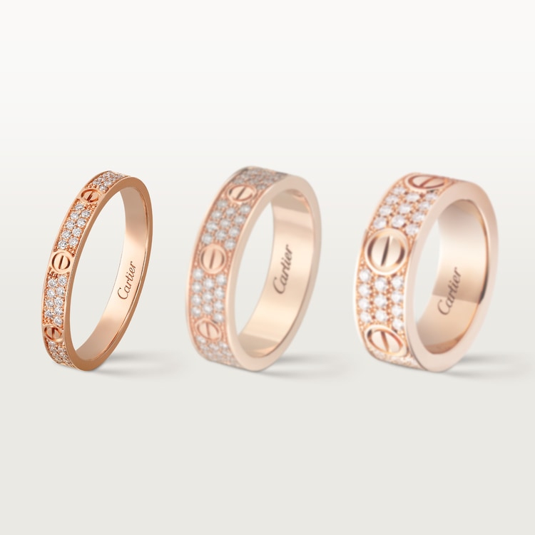 Replicate LOVE ring, mini model, paved(1:1 replica) - Original Replica Club