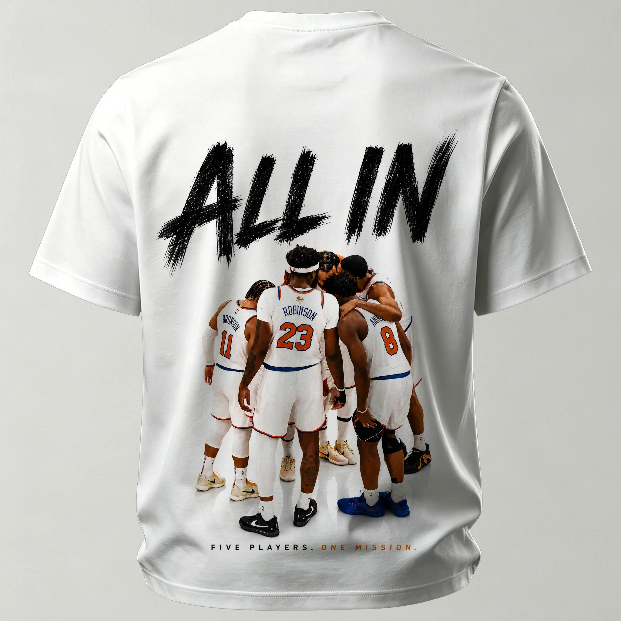 New York Knicks All In Printed Unisex Oversized T-shirt