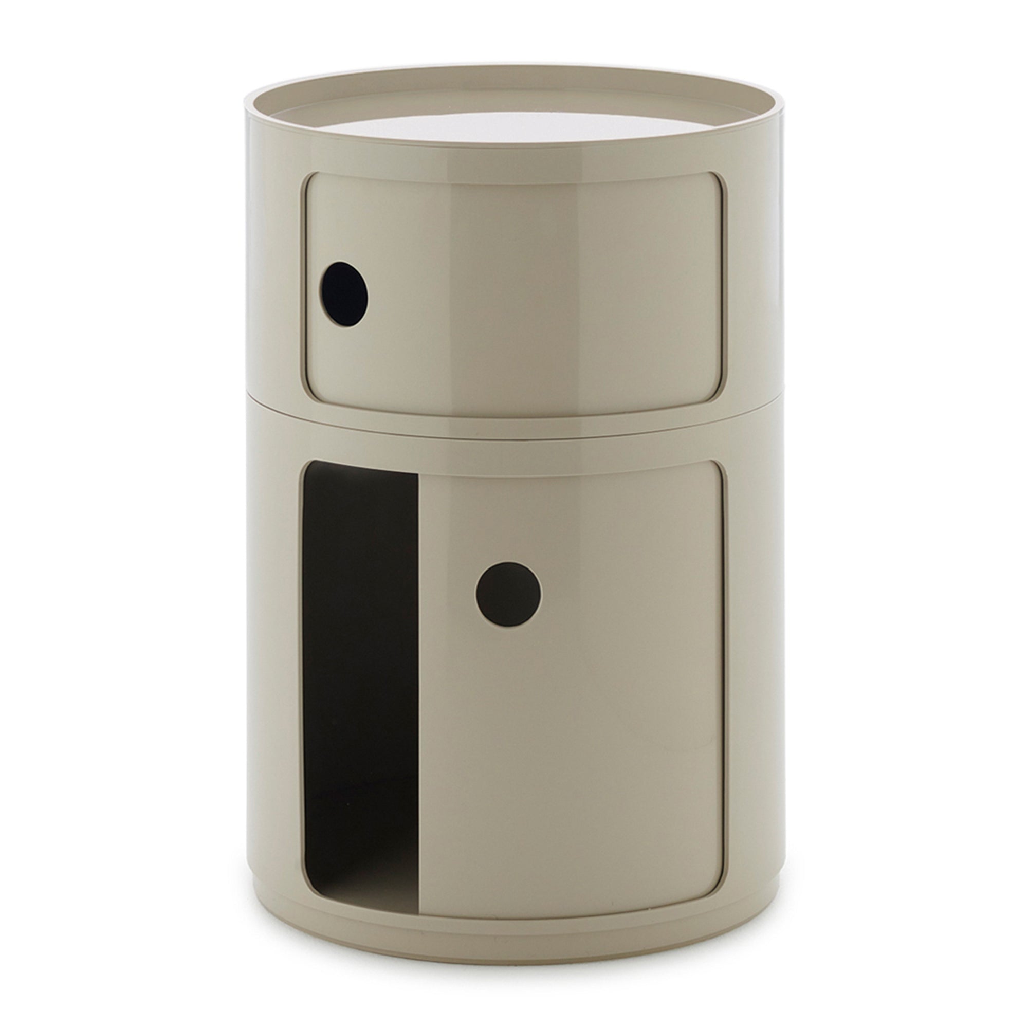 Kartell Componibili Kast Ø 42 cm - 2 Modules - Duifgrijs