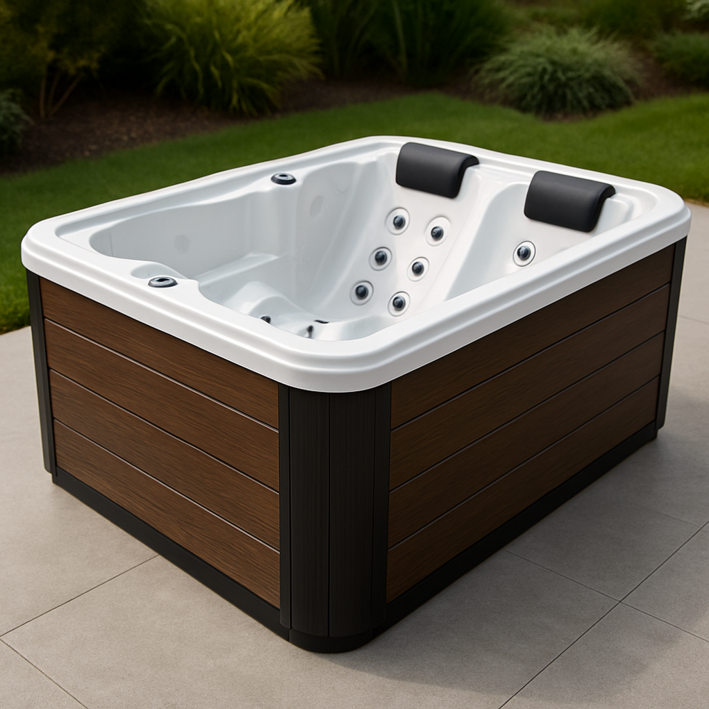 Spas rígidos 200x150x85 Marrón oscuro/Negro/Blanco UxsxbOB486Jw