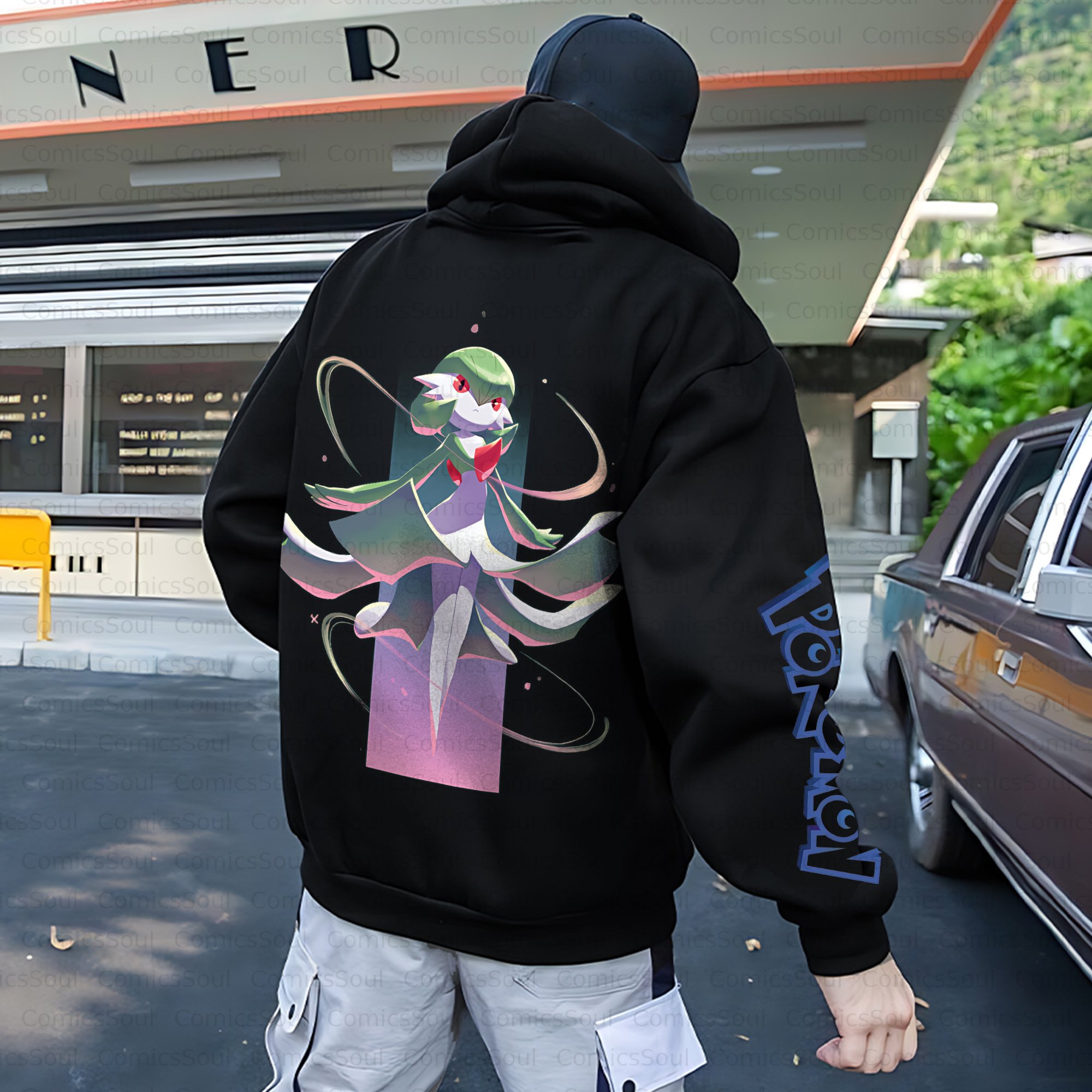 Unisex Anime Inspired Vintage Plush Hoodie