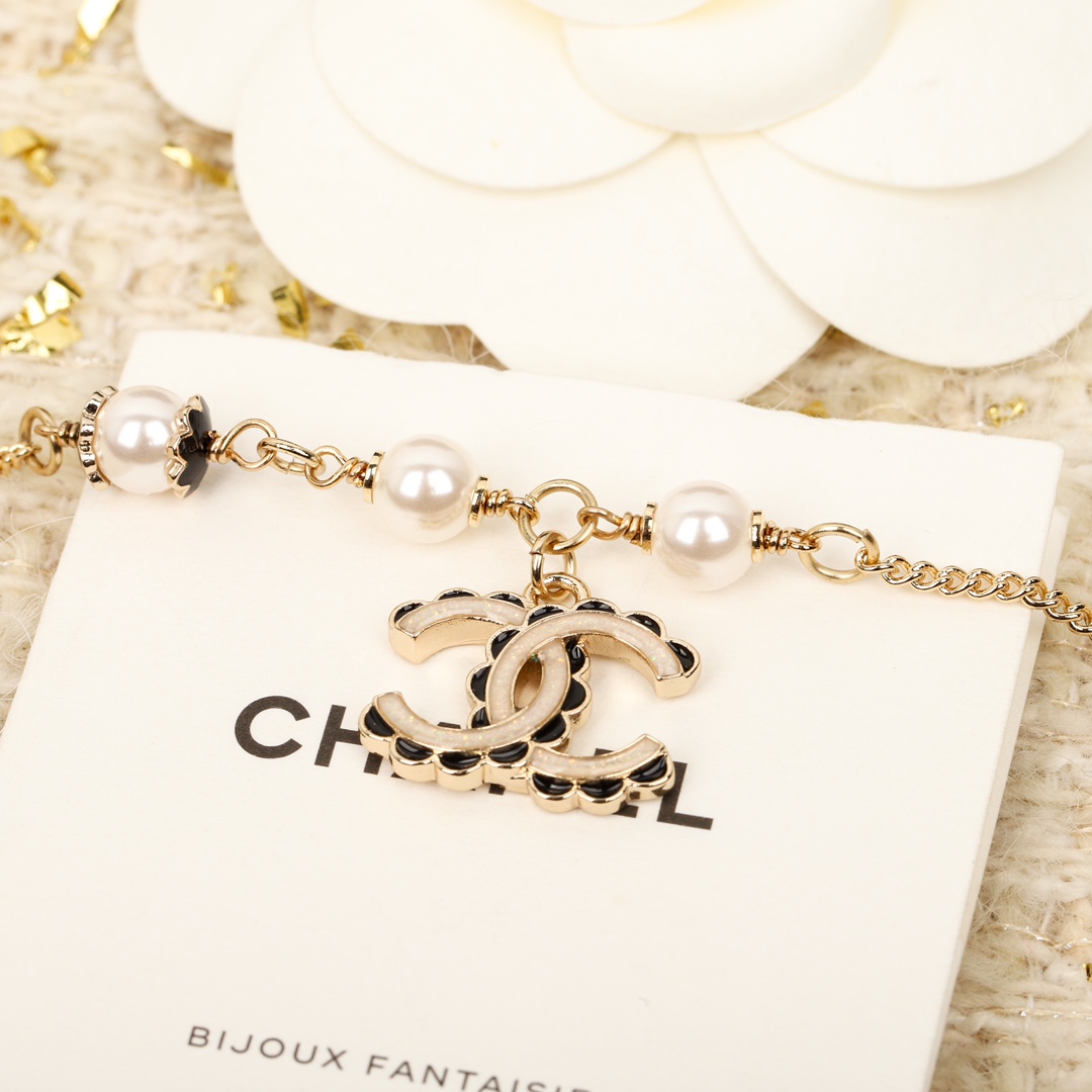 Chanel Black Lace CC Bracelet - Original Replica Club