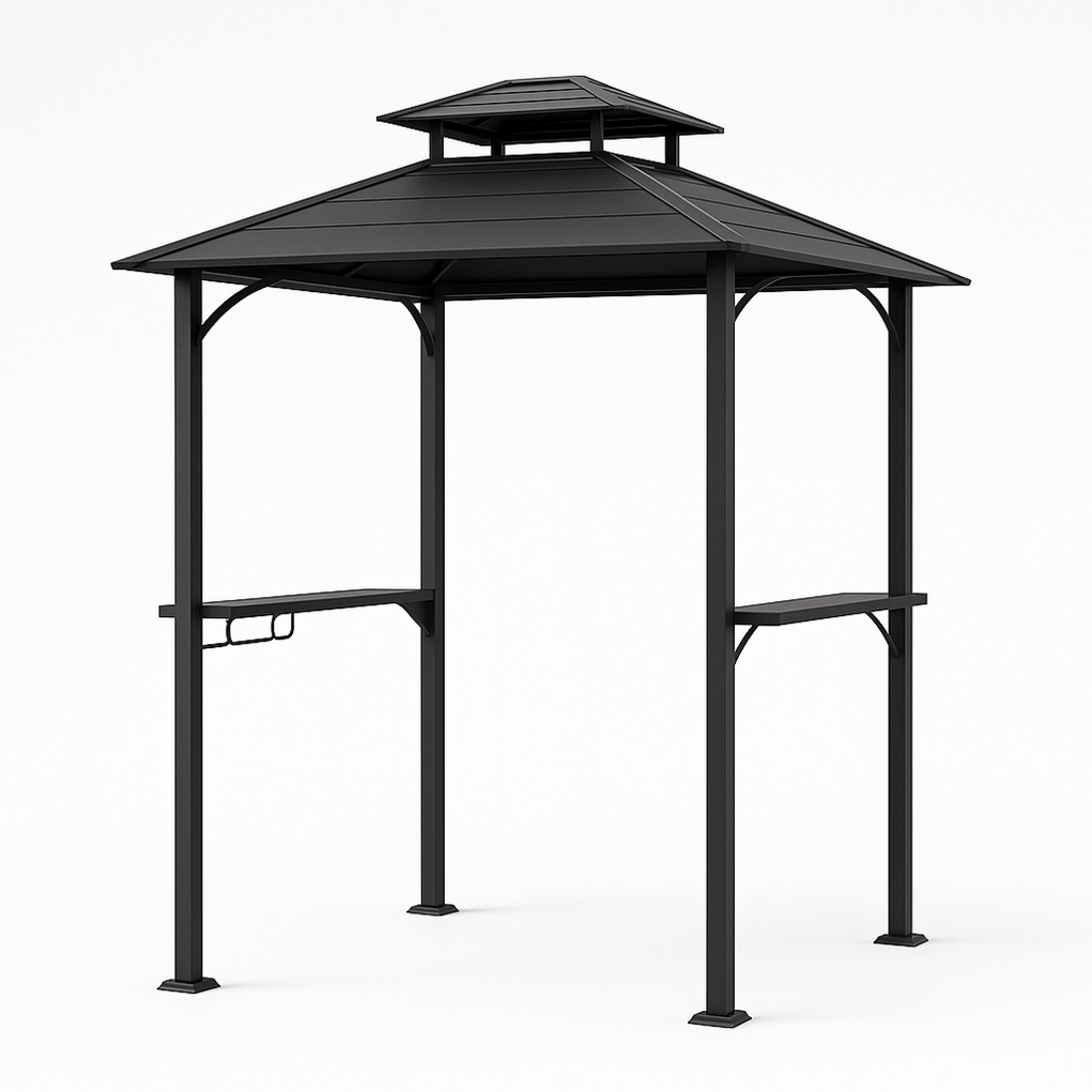 Casetas para barbacoa 220x200x250 negro OkOqtjf409oJ