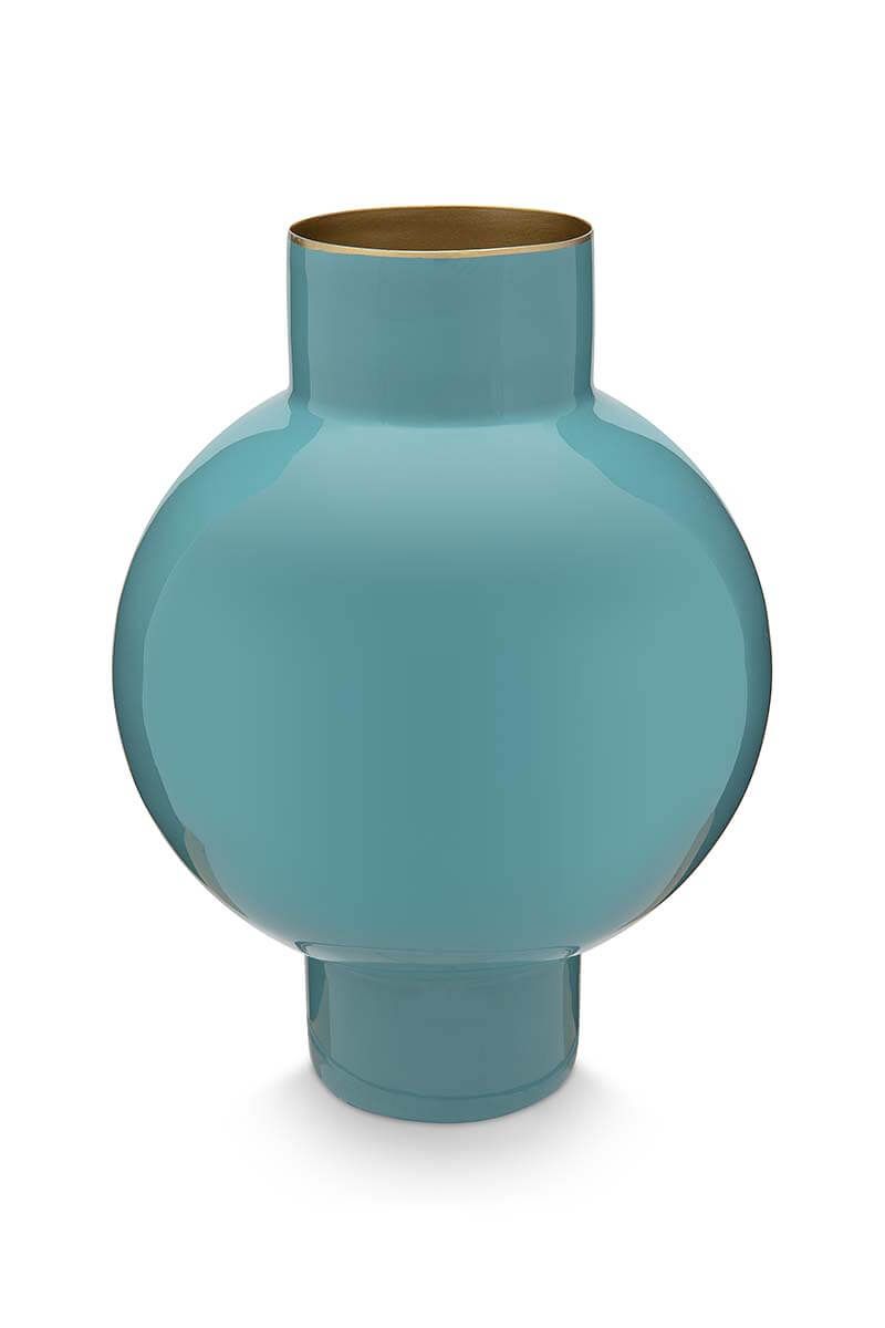 Metal Vase Green 24cm