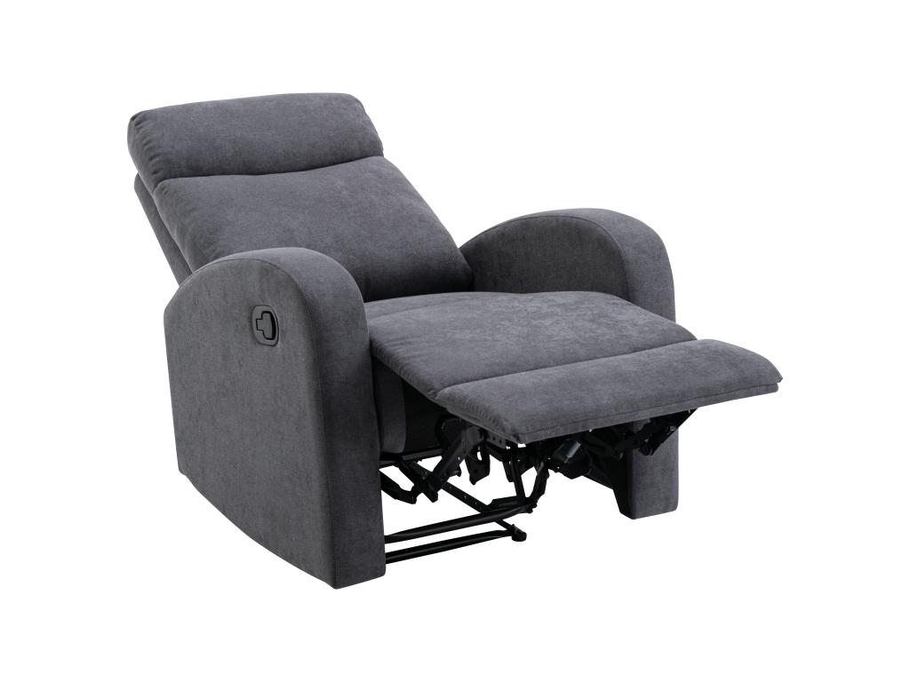 Sillón relax de tela gris EVELYN