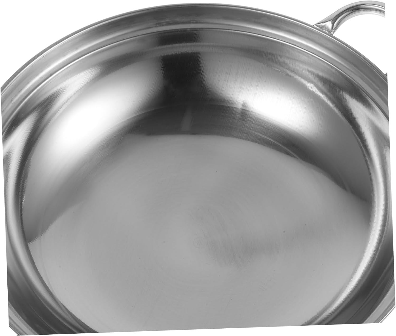 CALLARON Camping Stove Shabu Shabu Hot Pot 27cm Stainless Steel Stovetop Cooking Pot Ramen Cooker Saucepan Japanese Stock Pot with Handle and Lid Kitchen Cooking Tool Wok