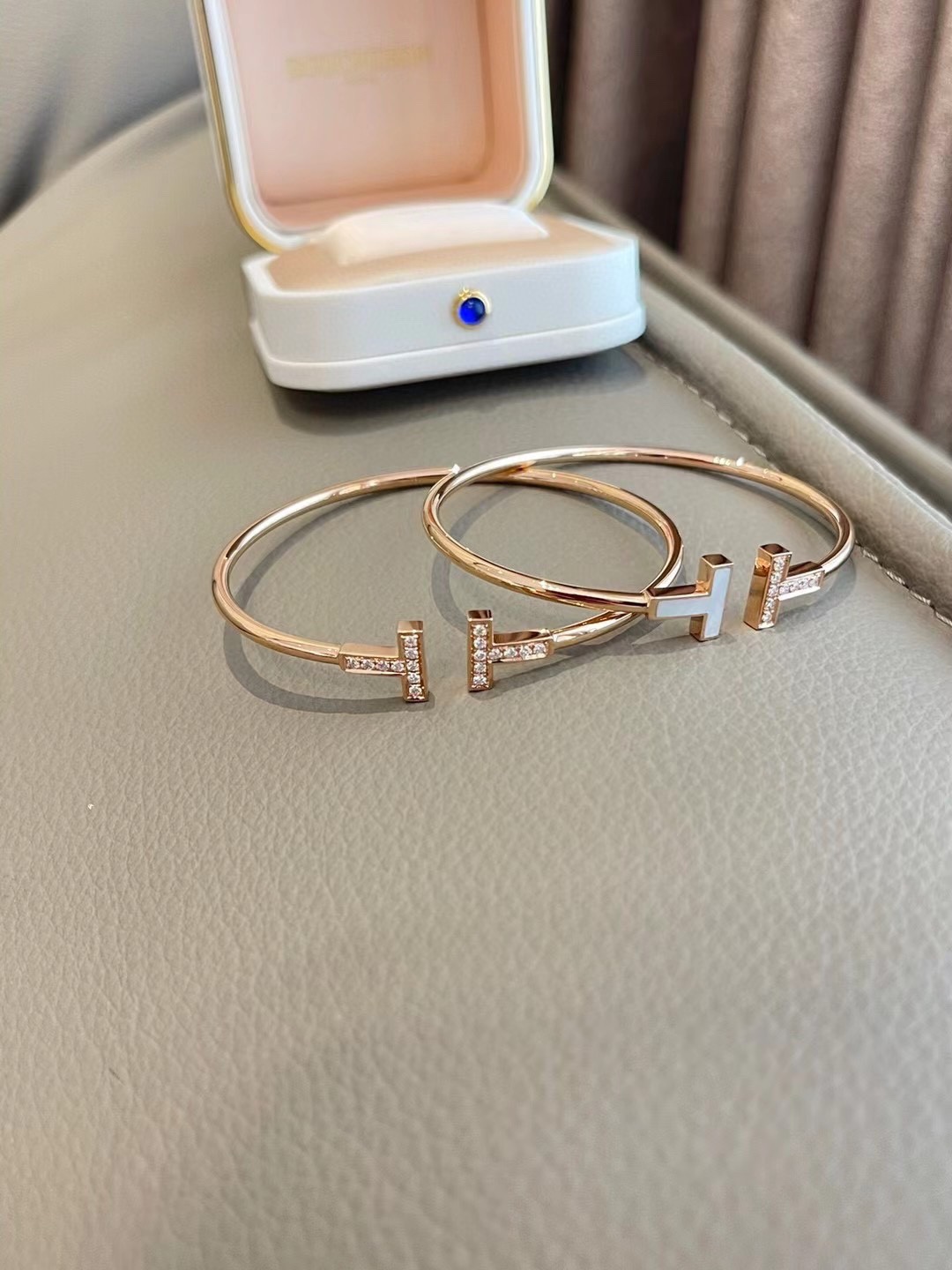 Tiffany Open Cuff Double T Bangle Bracelet - Original Replica Club