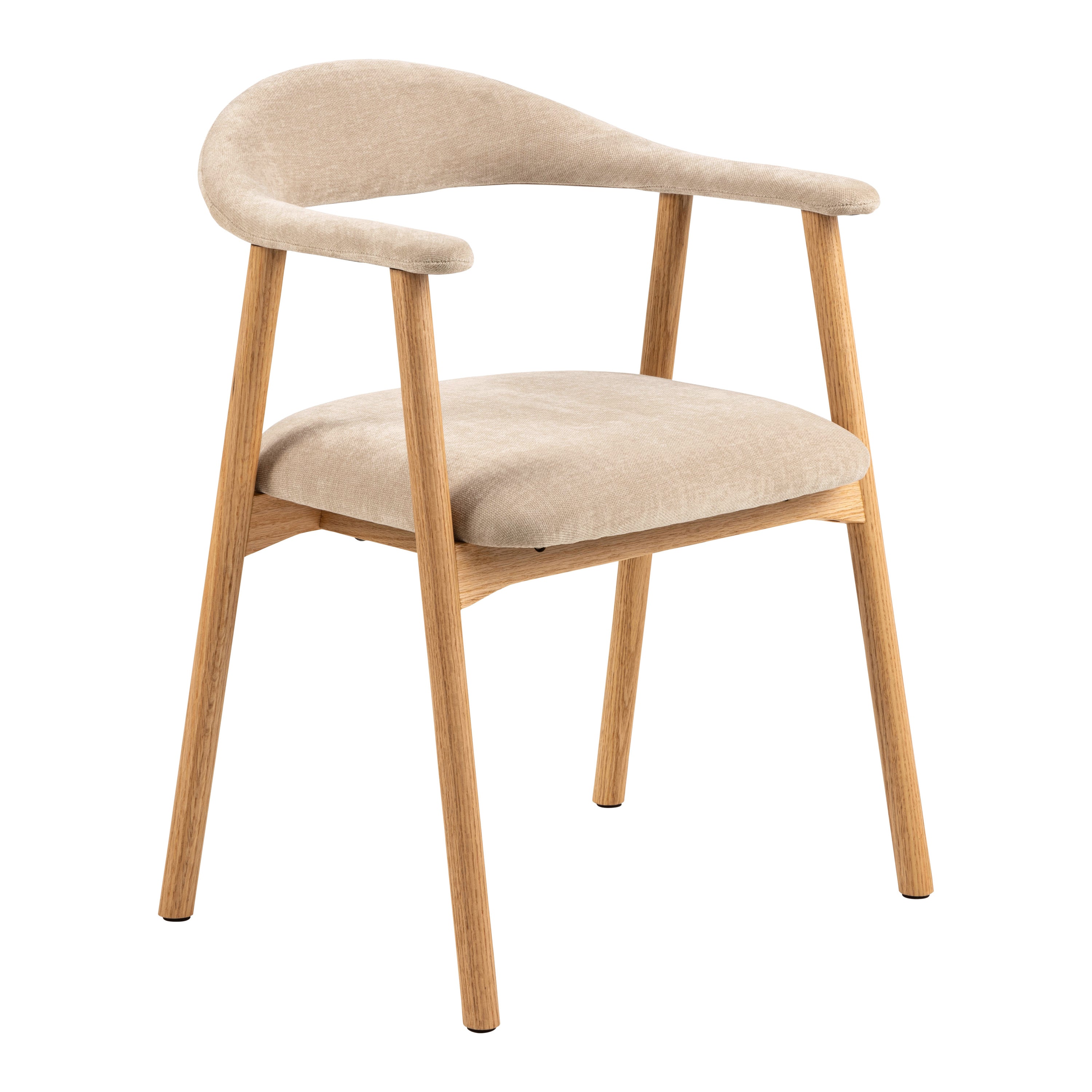 Blokker Nordic Eetkamerstoel - Eikenhout - Beige