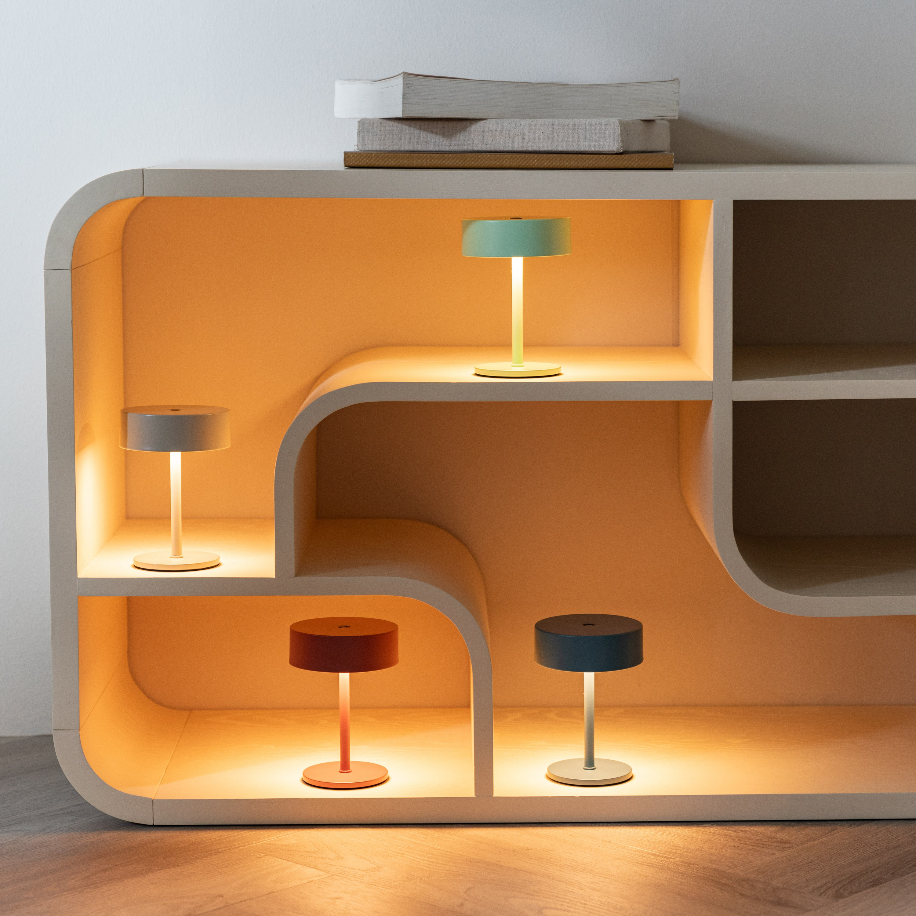 Zuiver x fonQ Mini Tafellamp - Vintage Marsala