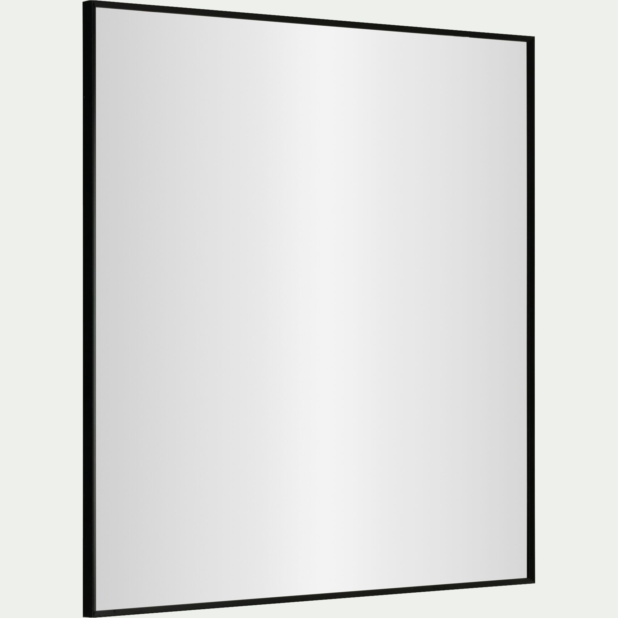 TREVISE - Miroir carré en aluminium 70x70cm - noir