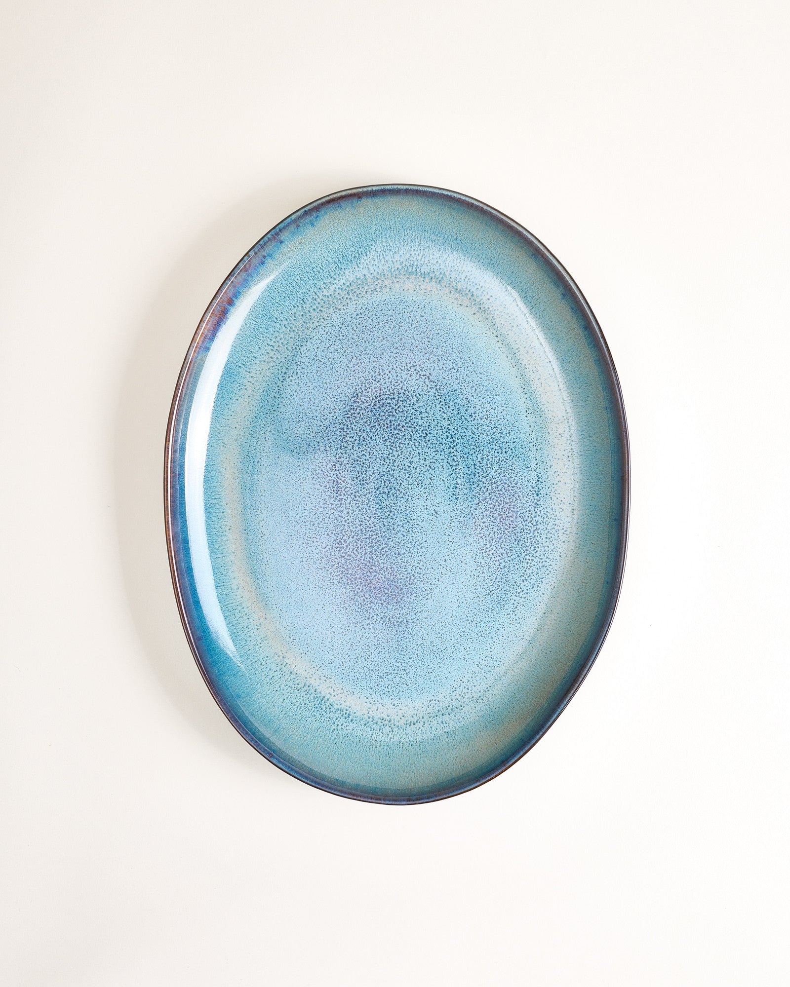Madeira Servierplatte L oval grünblau