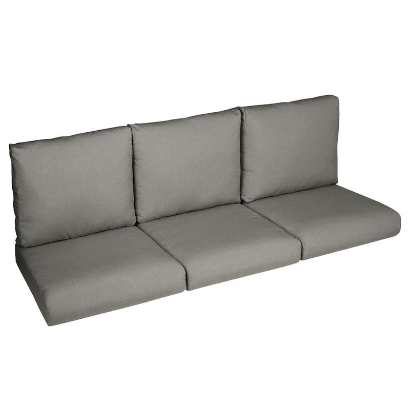 Almohadones de Asiento Profundos para Sofá de Exterior, Juego de 6 Piezas, 23 in. x 23.5 in. x 5 in. en Lona Charcoal PINPAI mk1209964