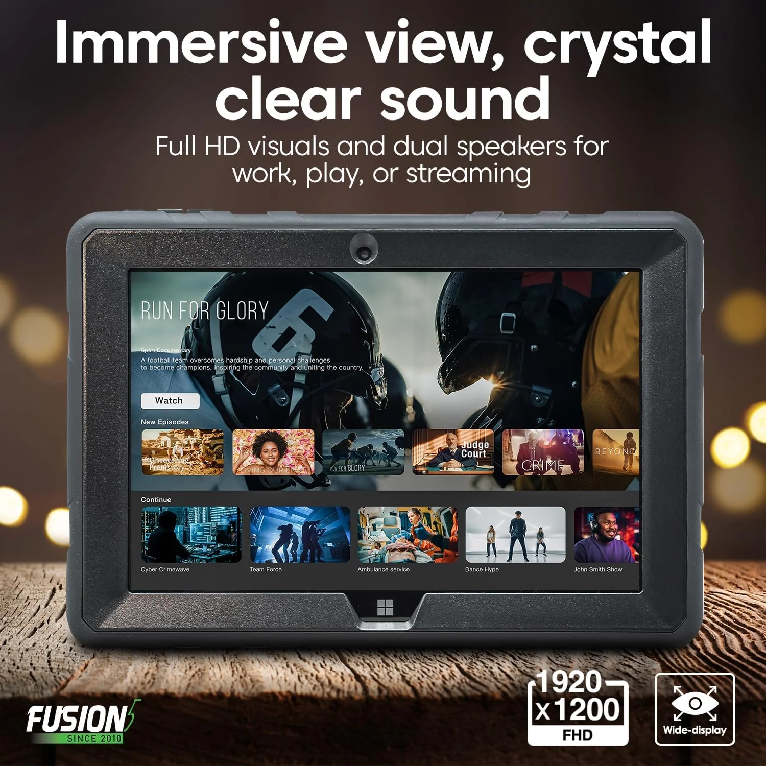 Fusion5 10.1in Windows 11 Full HD Rugged Tablet PC, 8GB RAM, 512GB SSD - FWIN232 PRO N5 - Image 5 Fusion5 10.1in Windows 11 Full HD Rugged Tablet PC, 8GB RAM, 512GB SSD - FWIN232 PRO N5 - Image 5