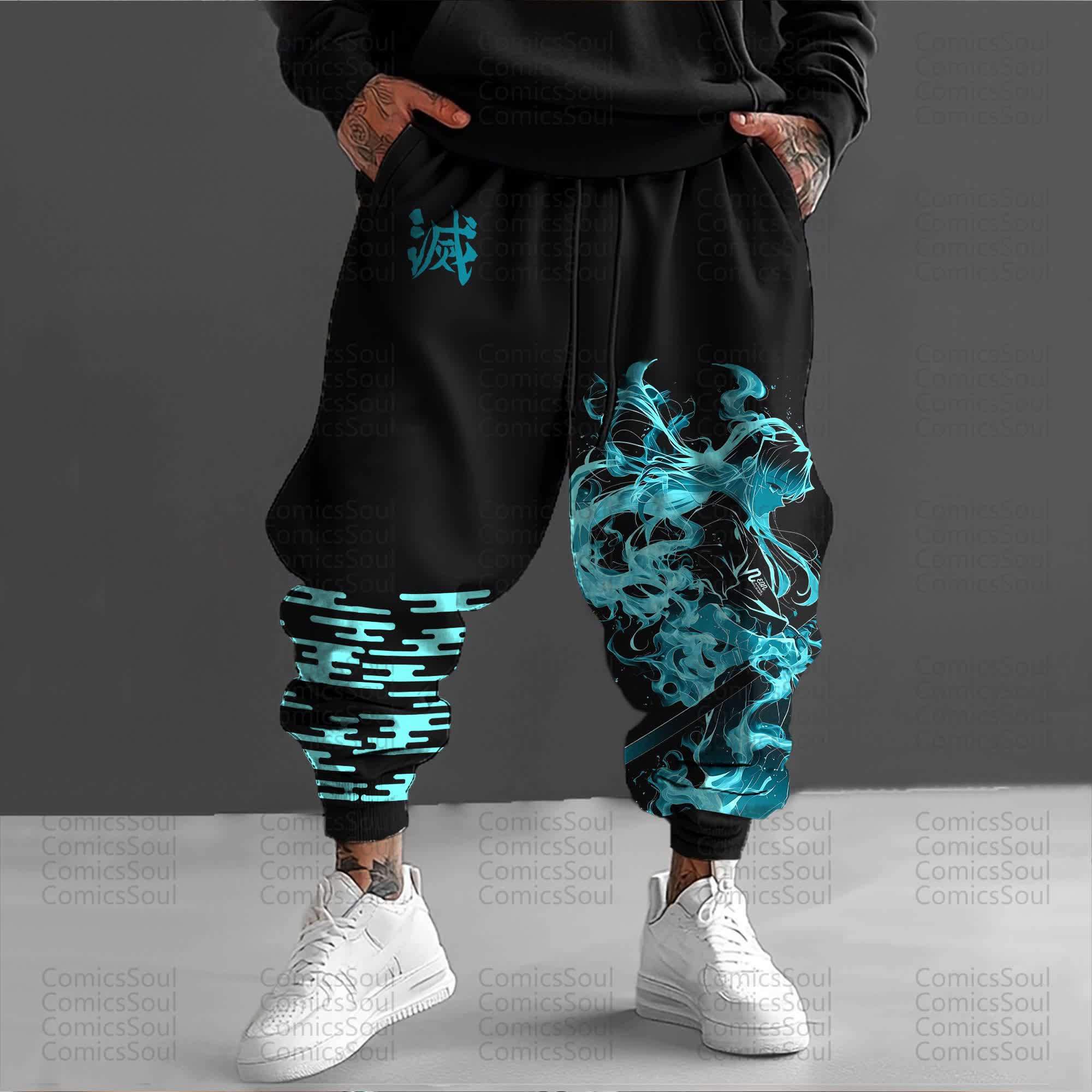 Unisex Anime Inspired Vintage Pants丨Comicssoul