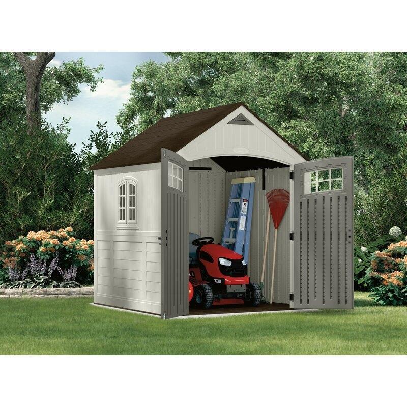 Cascade 7 ft. W x 7 ft. D Plastic Storage Shed