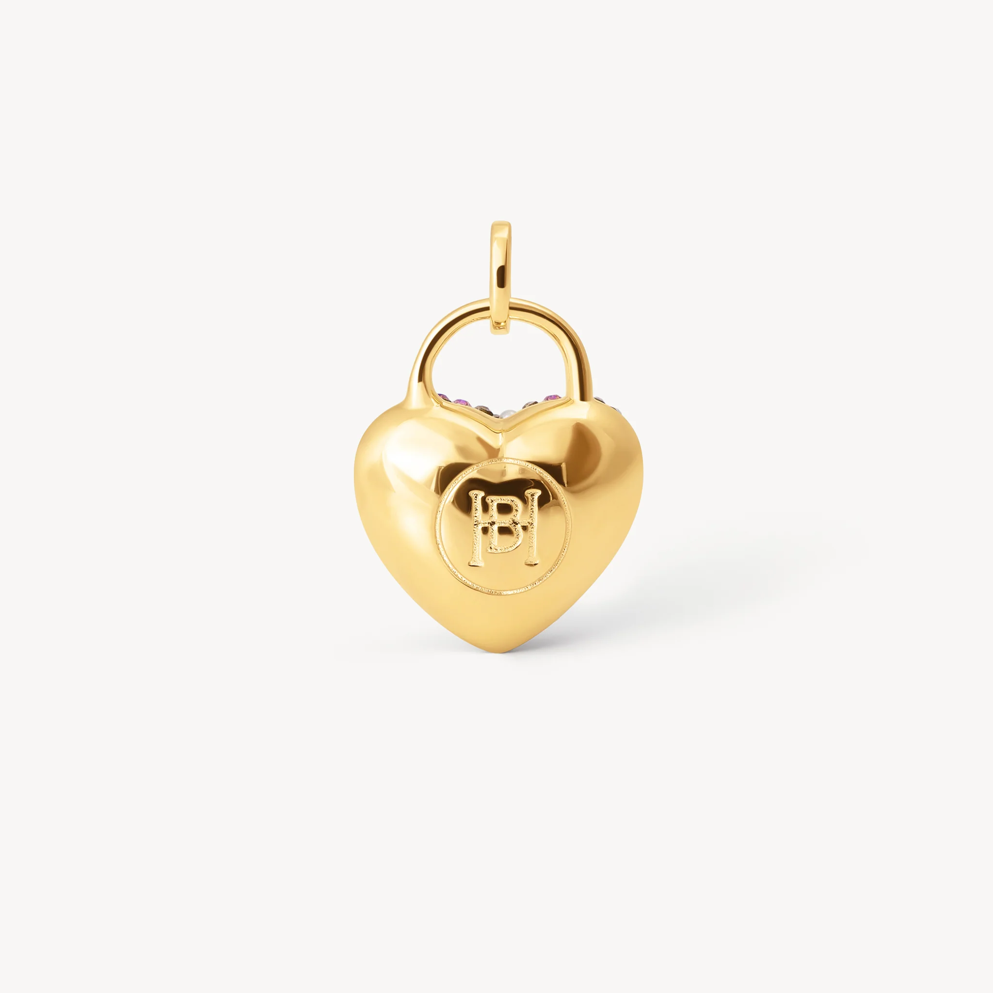 Sea Salt Sparkle Heart Charm