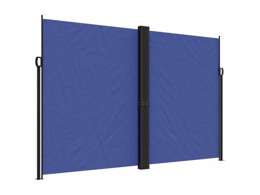 Toldo lateral retráctil azul 220x600 cm
