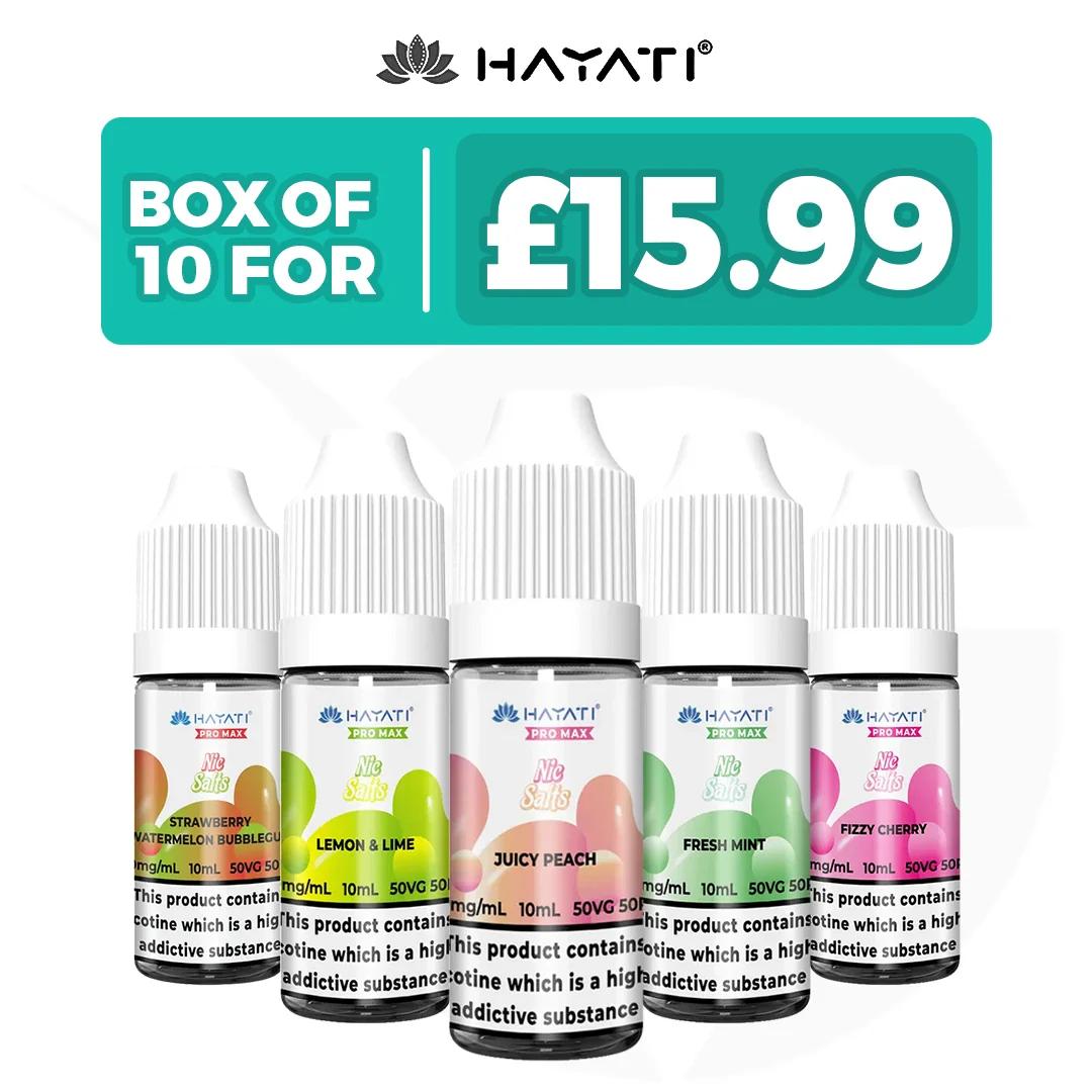 lemon and lime hayati pro max Hayati Pro Max Nic Salt E-Liquids 10 x Multipack